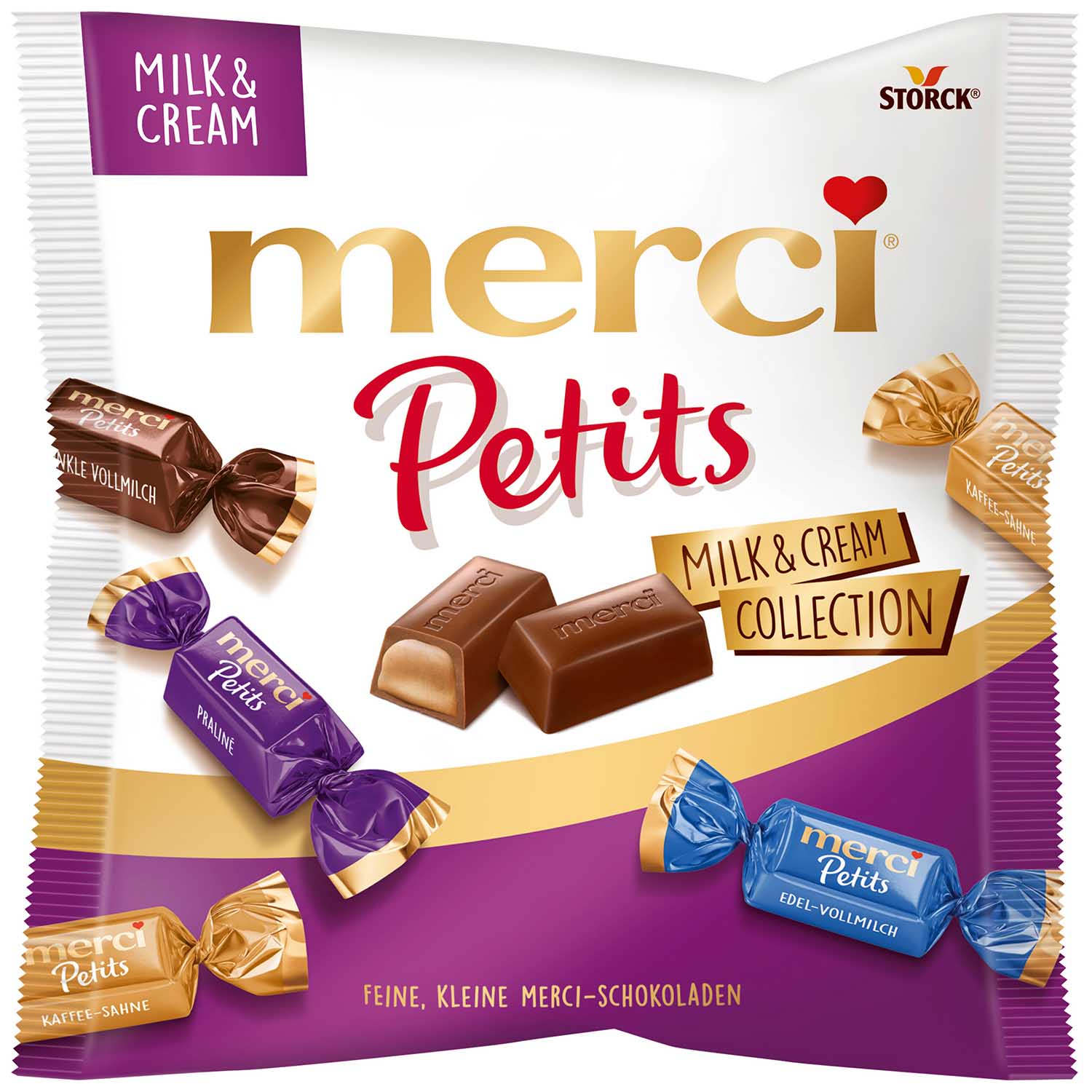 Merci Petits Milk & Cream kolekcija, 125 g.