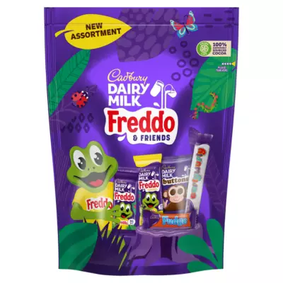 Cadbury Dairy Milk Freddo ir draugai saldainių rinkinys, 270 g.