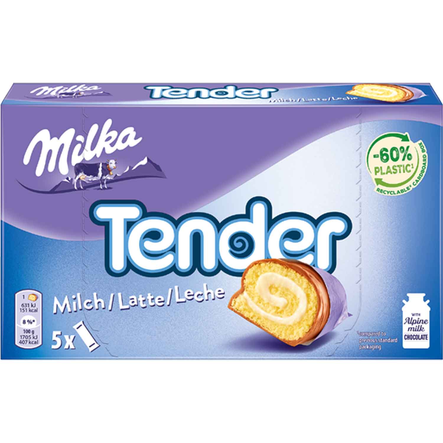 Milka Tender mini pyragaičiai 5x37g.