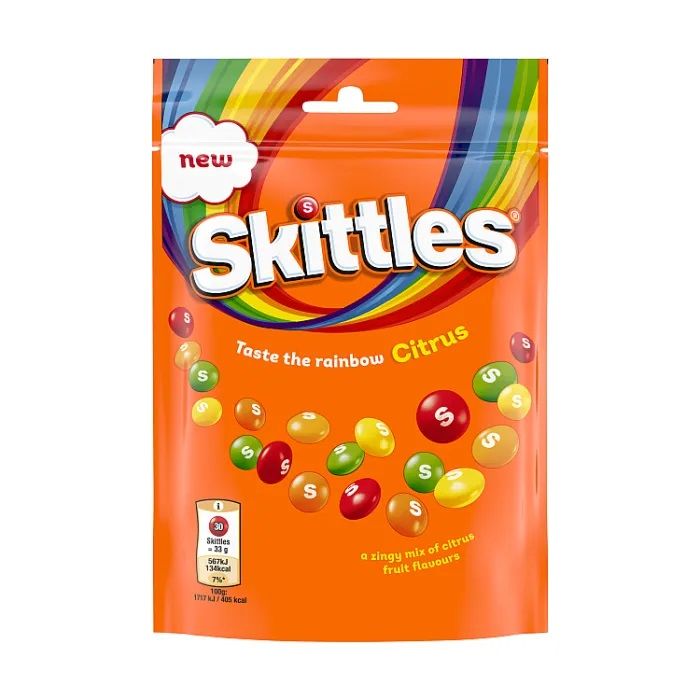 Dražė SKITTLES (CITRUS), 136g