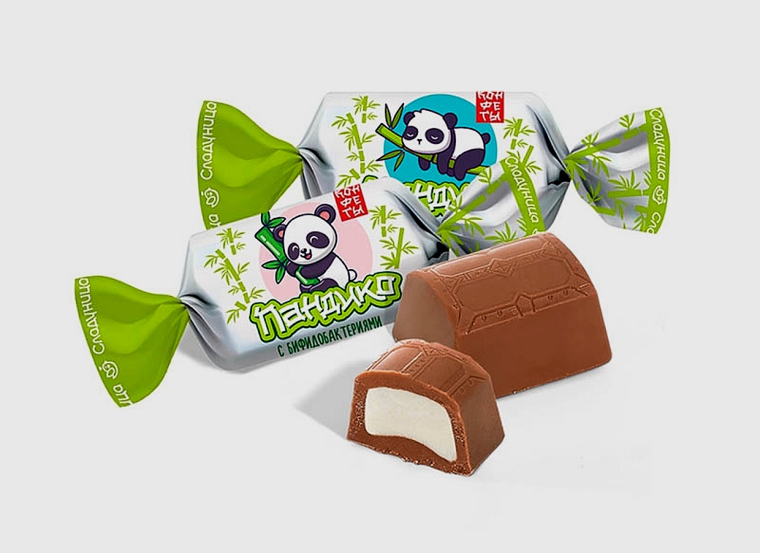 Panda saldainis su pieno įdaru, 1 kg.