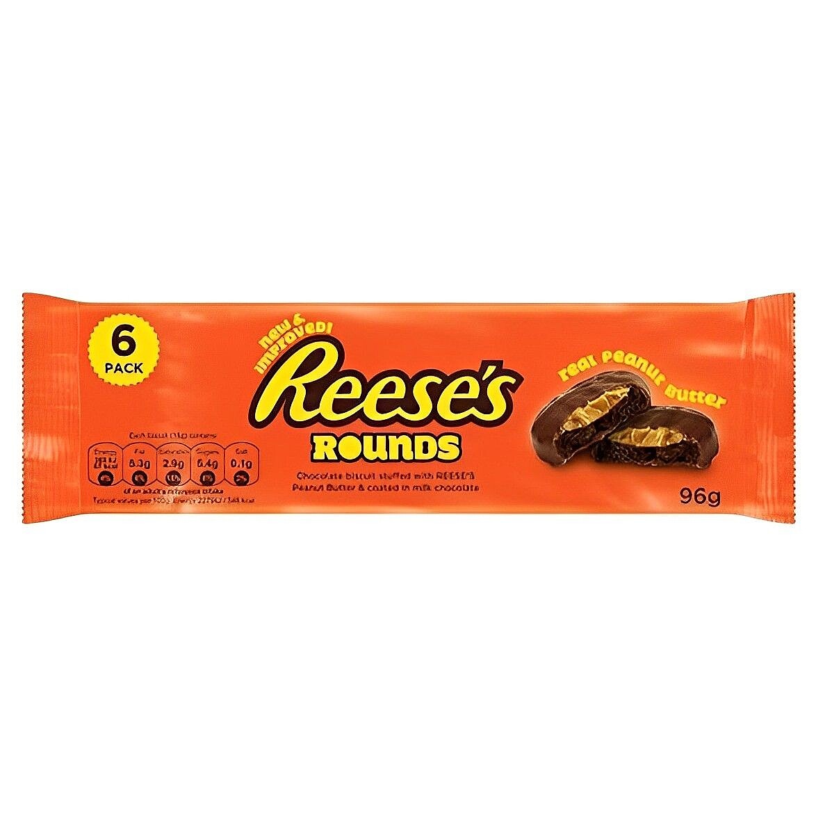 Sausainiai REESE'S ROUNDS (PEANUT BUTTER & CHOCOLATE), 96g