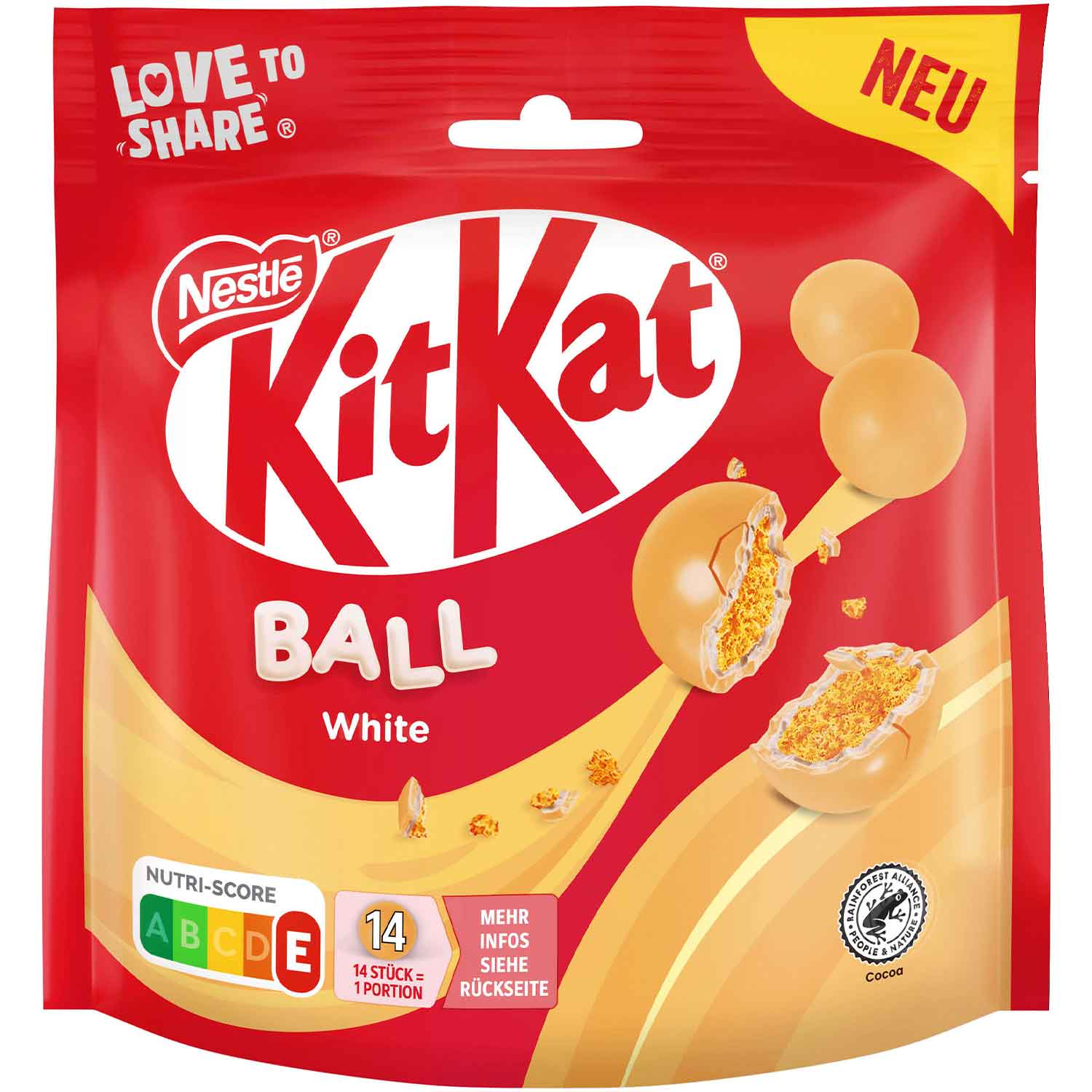 KitKat balti kamuoliukai 130 g