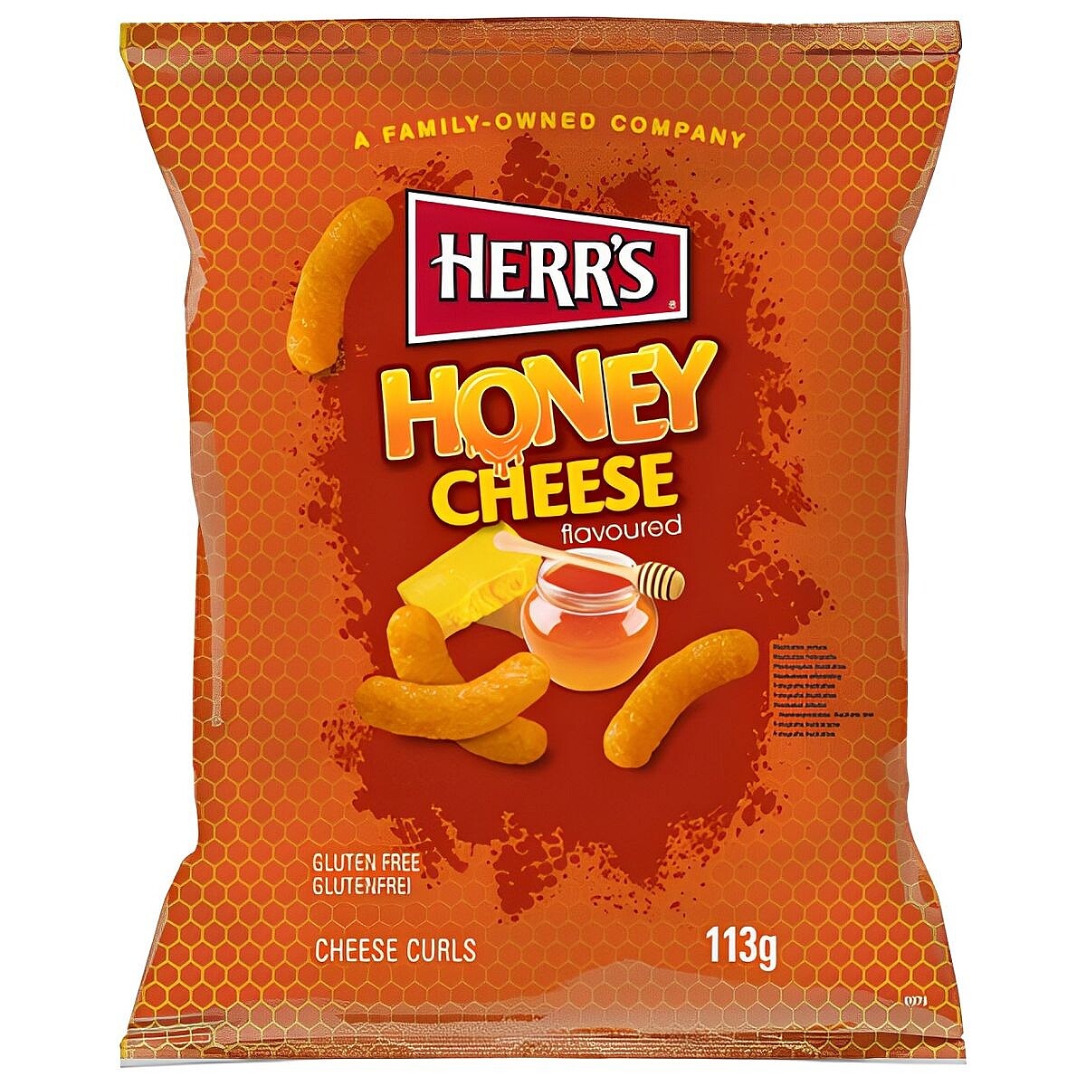 Kukurūzų traškučiai HERR'S (HONEY CHEESE), 113g