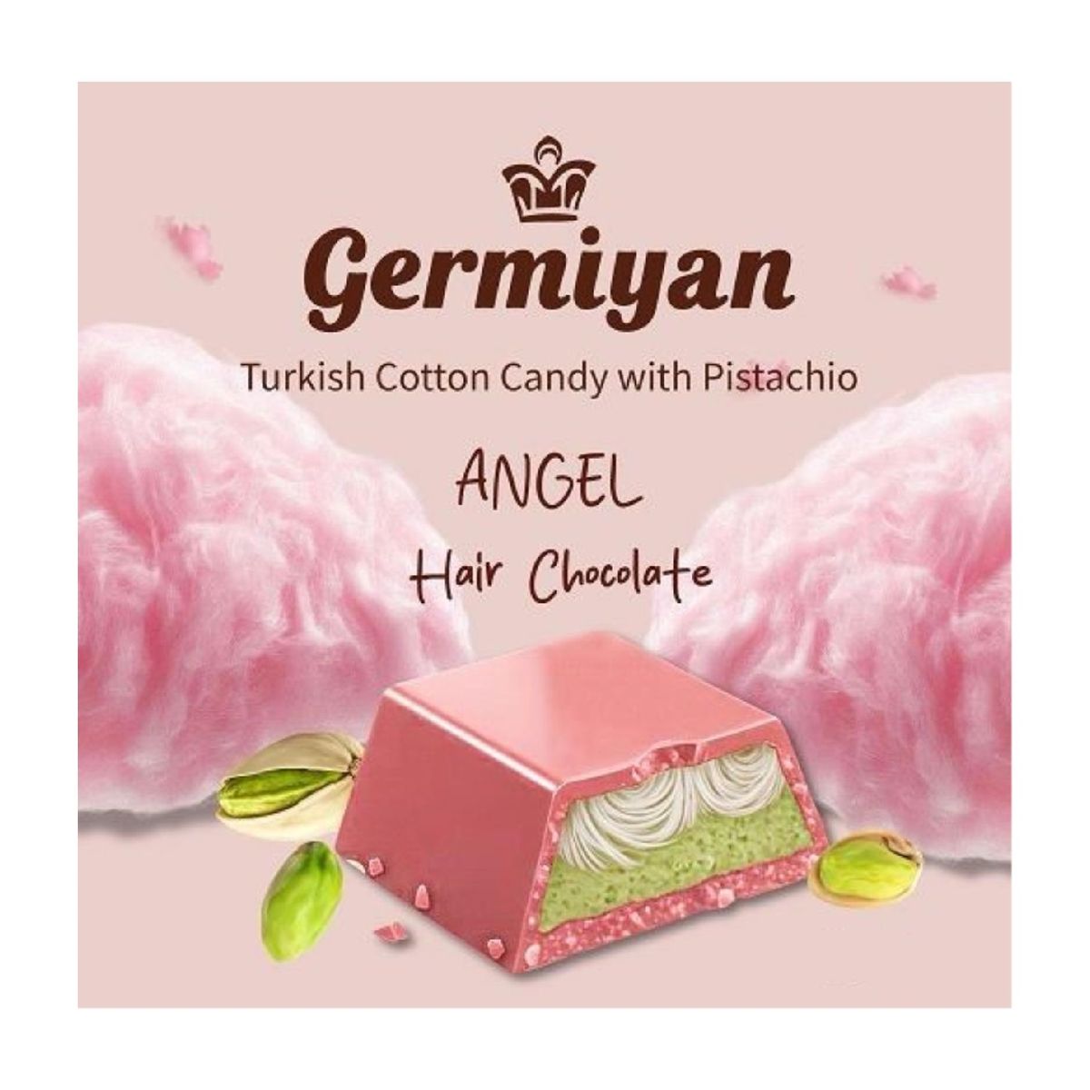 Pieninis konditerijos gaminys GERMIYAN ANGEL HAIR, 90g