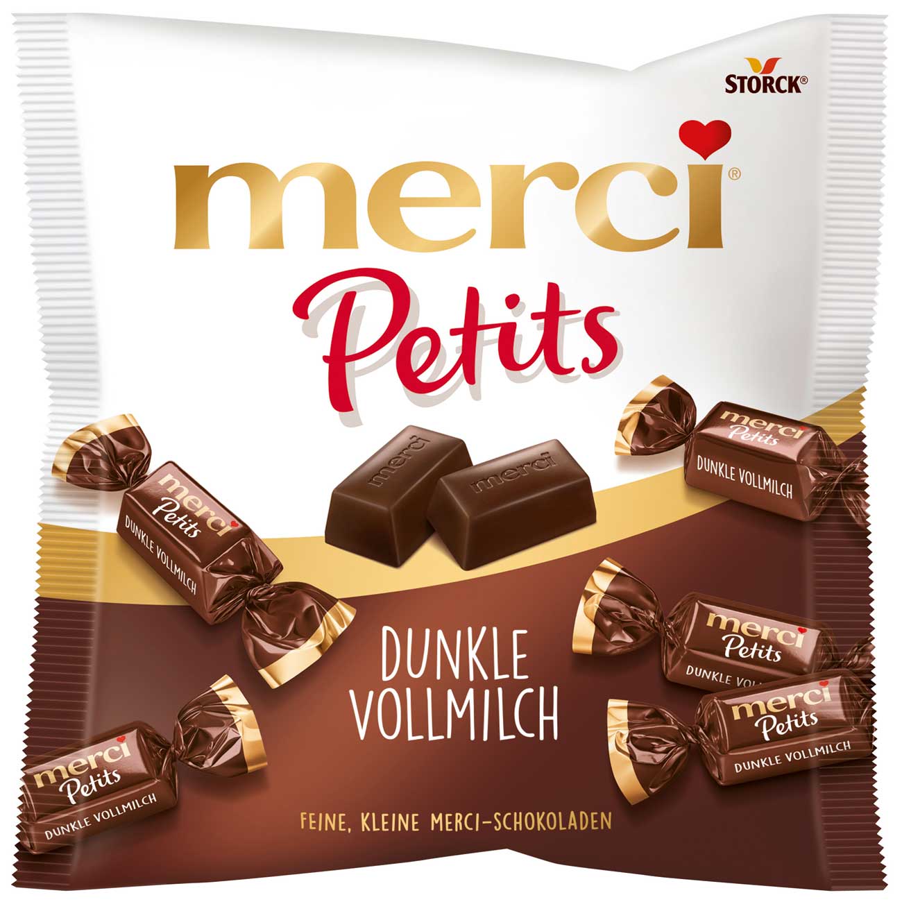Merci Petits Dunkle Vollmilch saldainių rinkinys, 125g