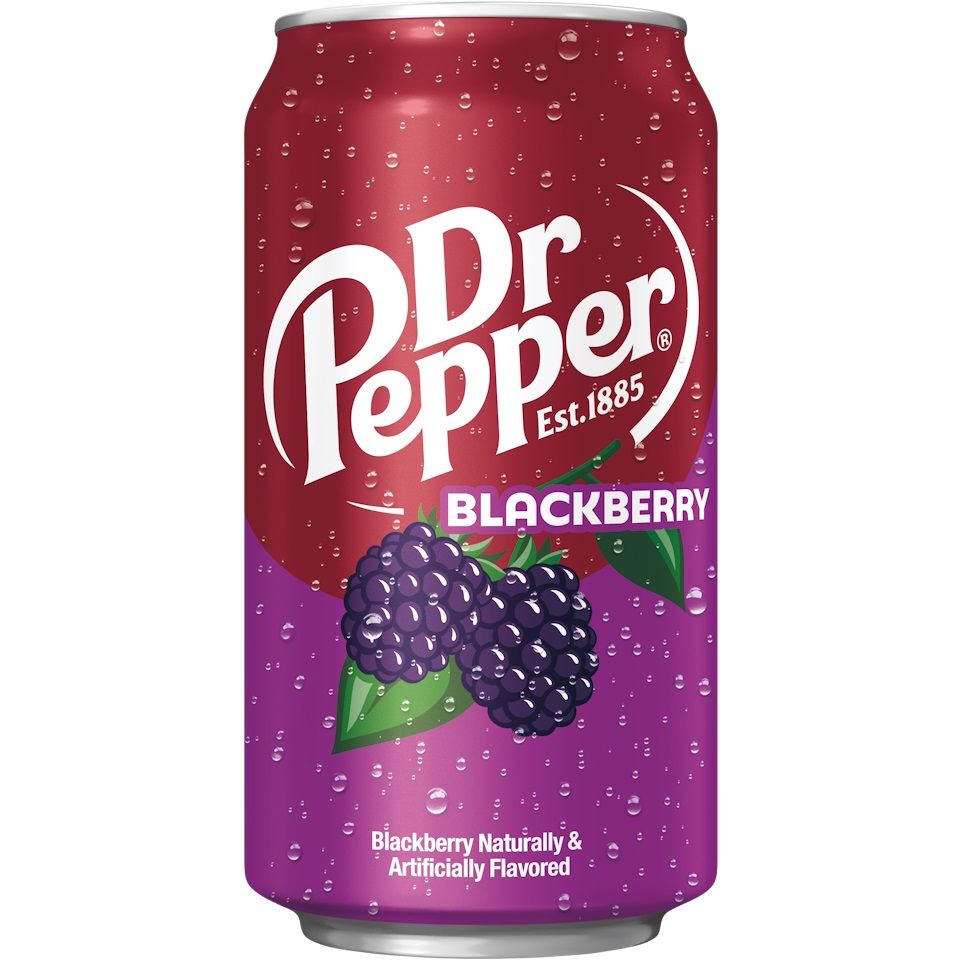 Gazuotas gaivusis gėrimas DR. PEPPER (BLACKBERRY), 355ml