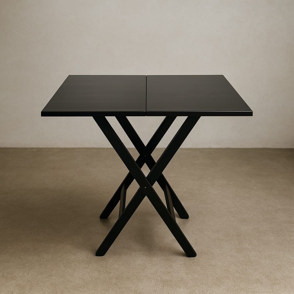 Mesa Dobravel Preta 70x70cm