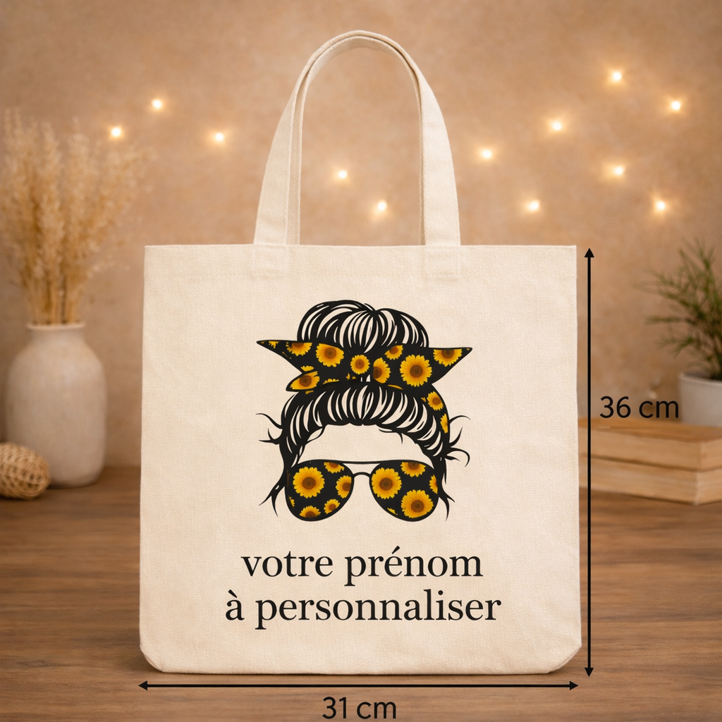 Tote bag personnalisé avec prénom
