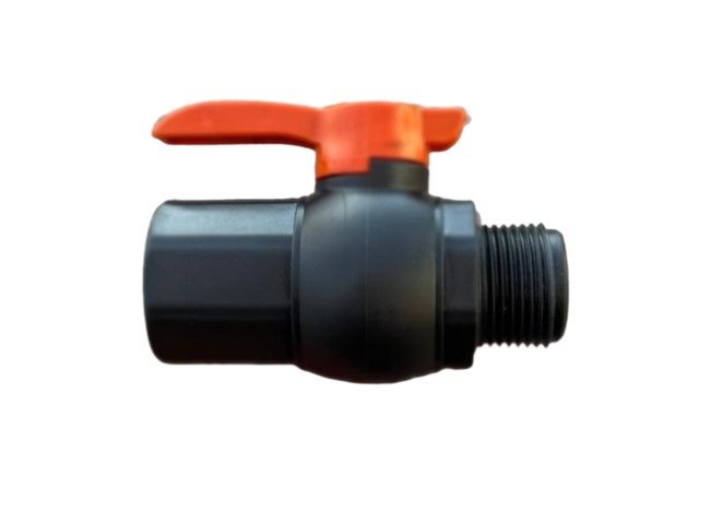 Onurplas erkek dişi plastik kollu küresel vana