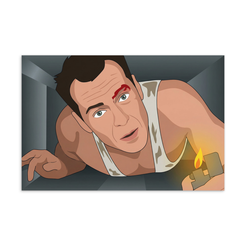 Die Hard, Duct. Movie Postcard