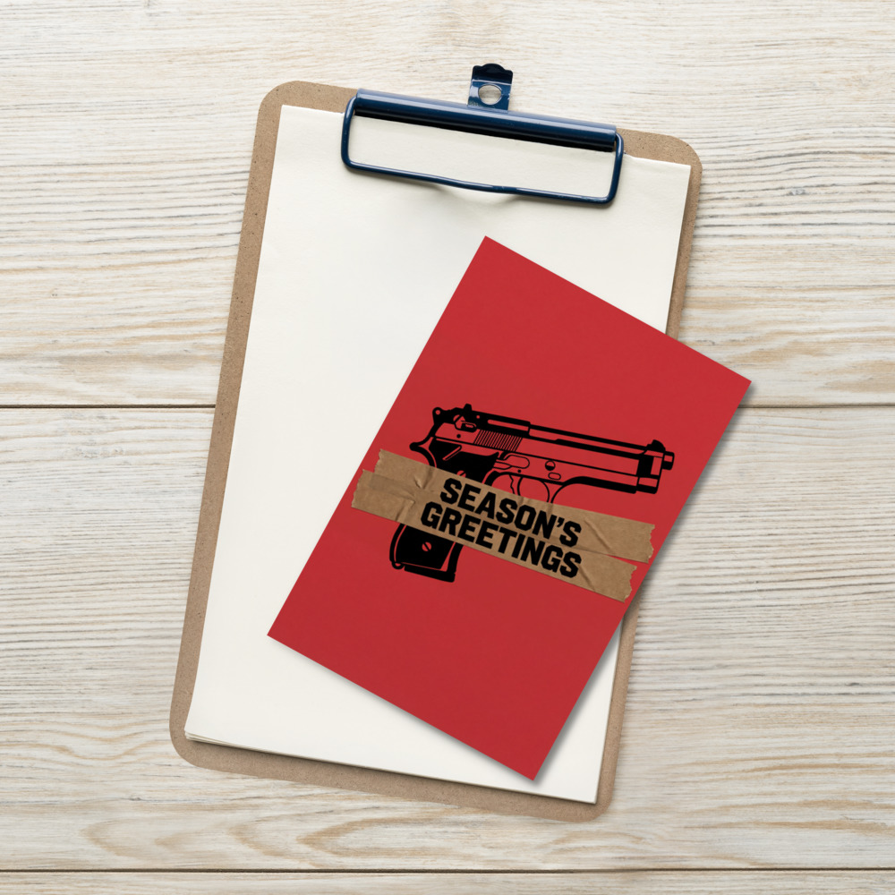 Die Hard Gun, Movie Postcard