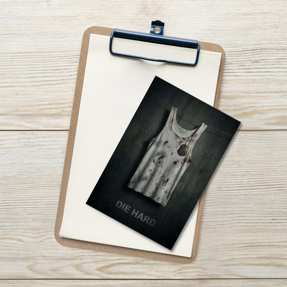 Die Hard Tank Top,  Movie Postcard
