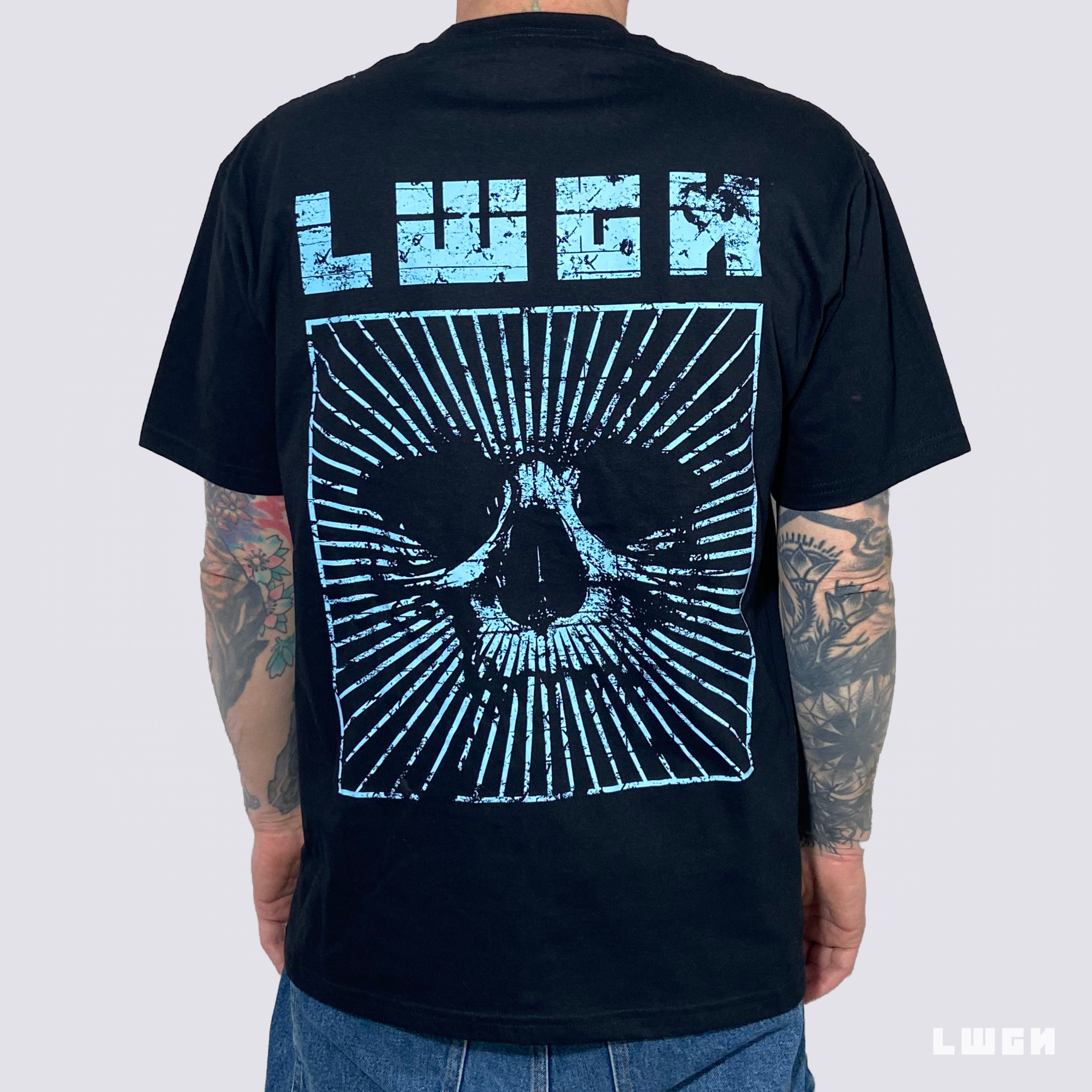NEON SKULL BLACK T-SHIRT