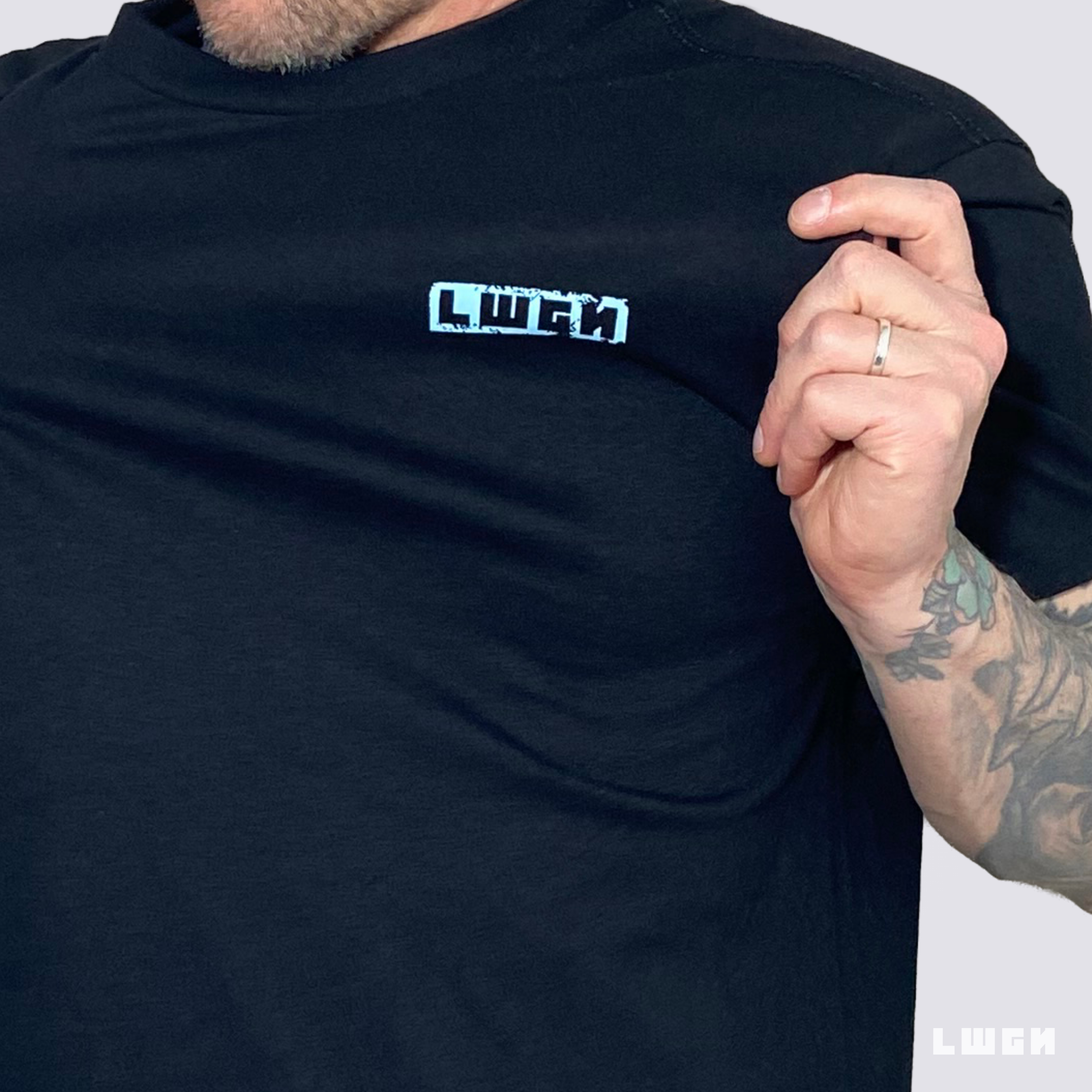 NEON SKULL BLACK T-SHIRT