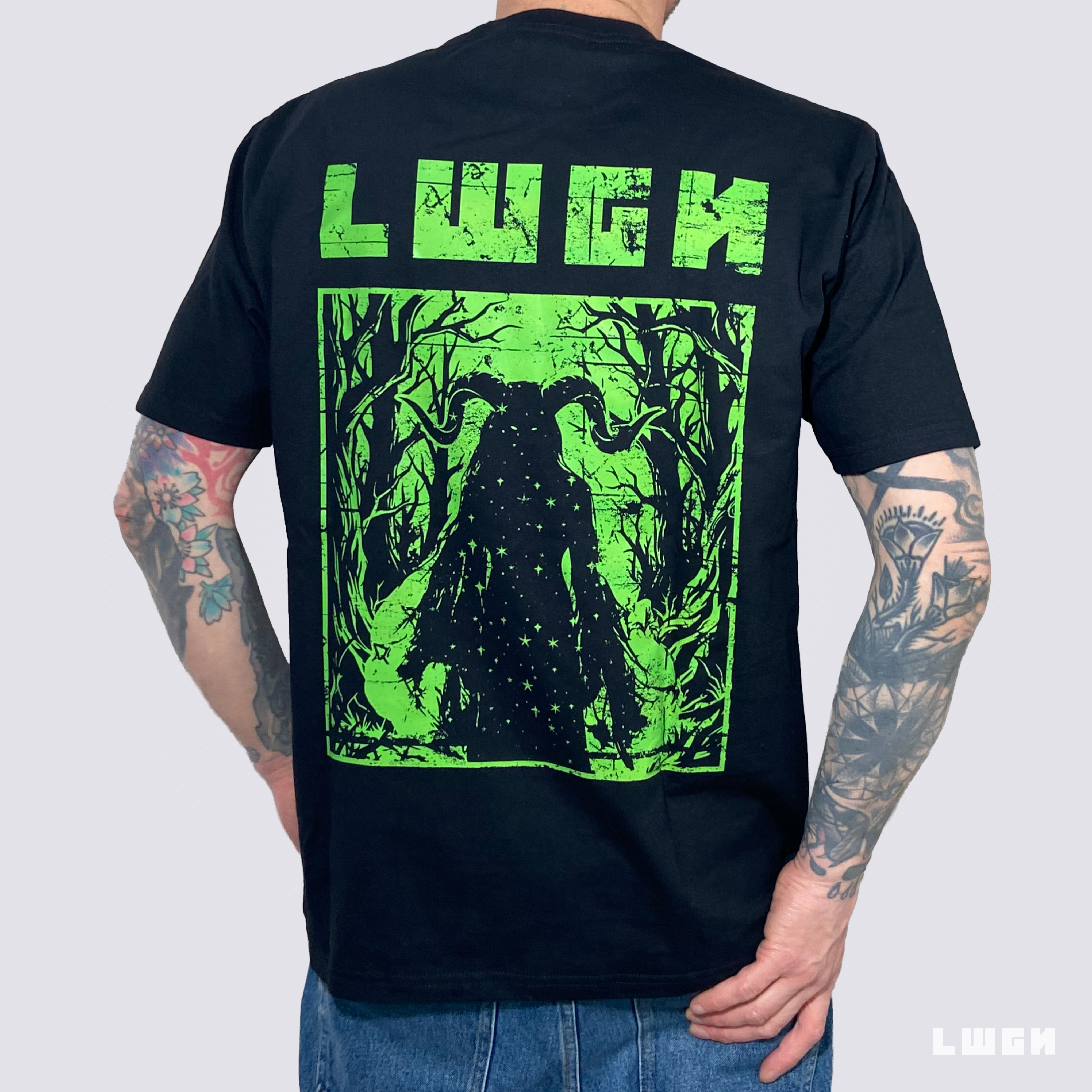 NEON FOREST BLACK T-SHIRT