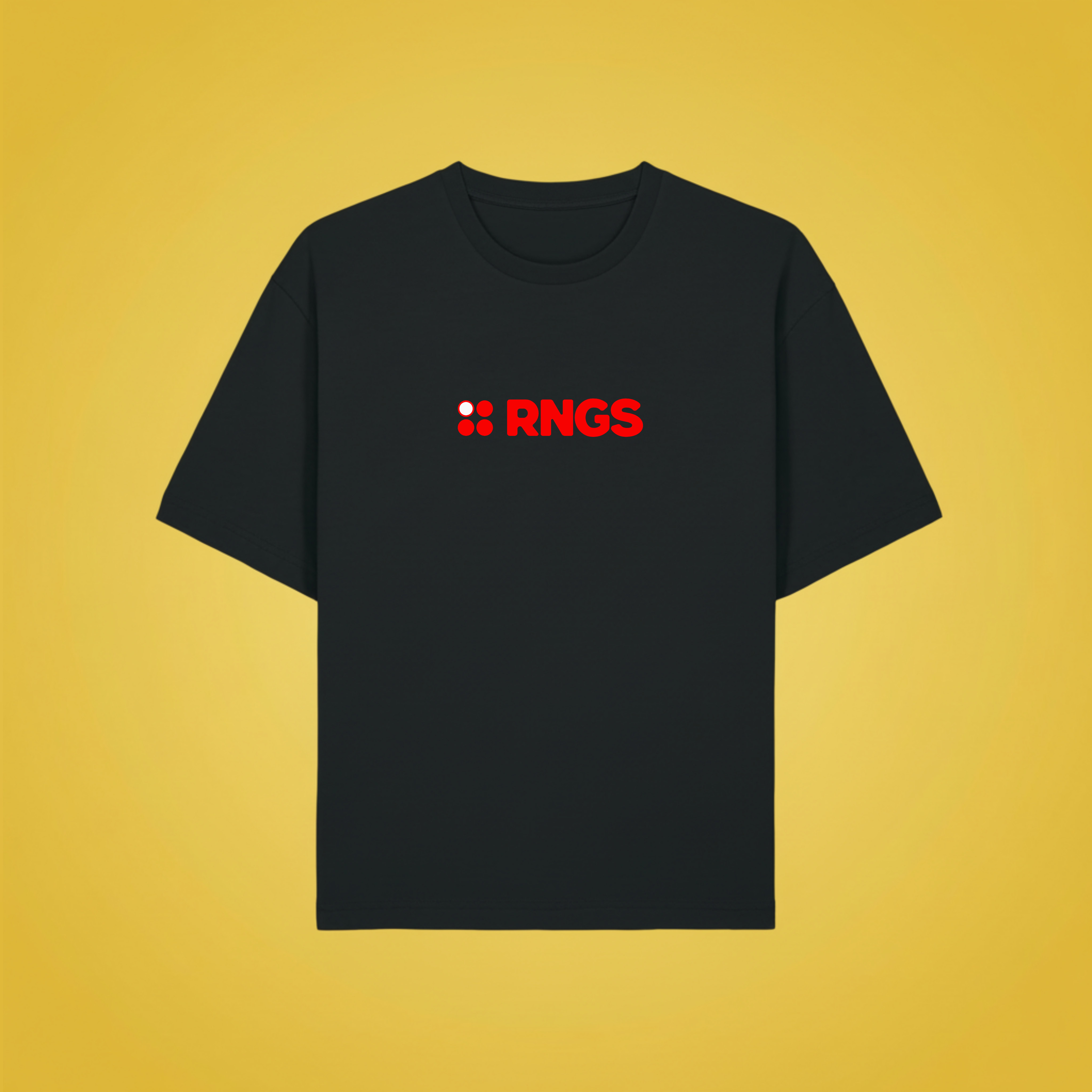 RED LOGO T-shirt Black