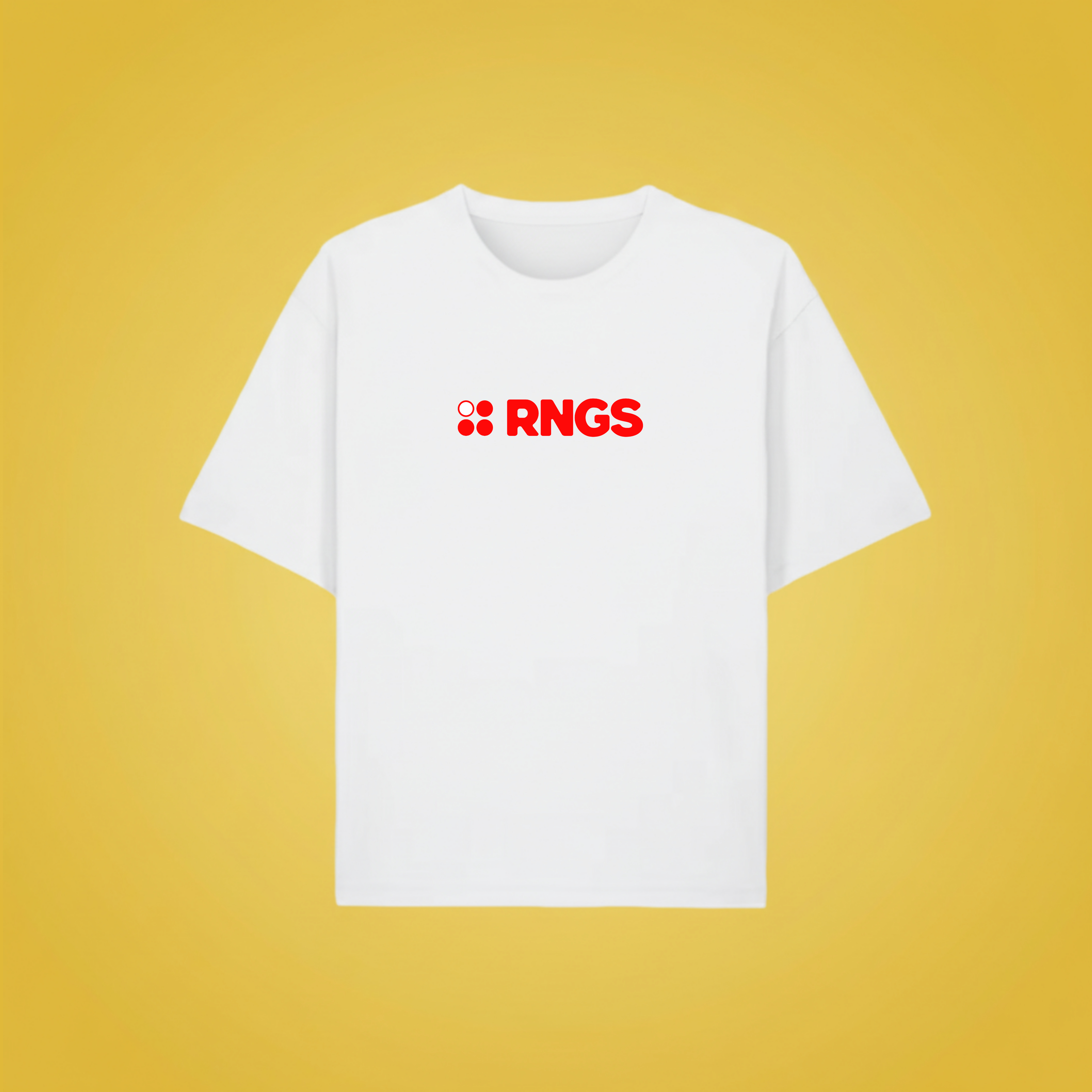 RED LOGO T-shirt White