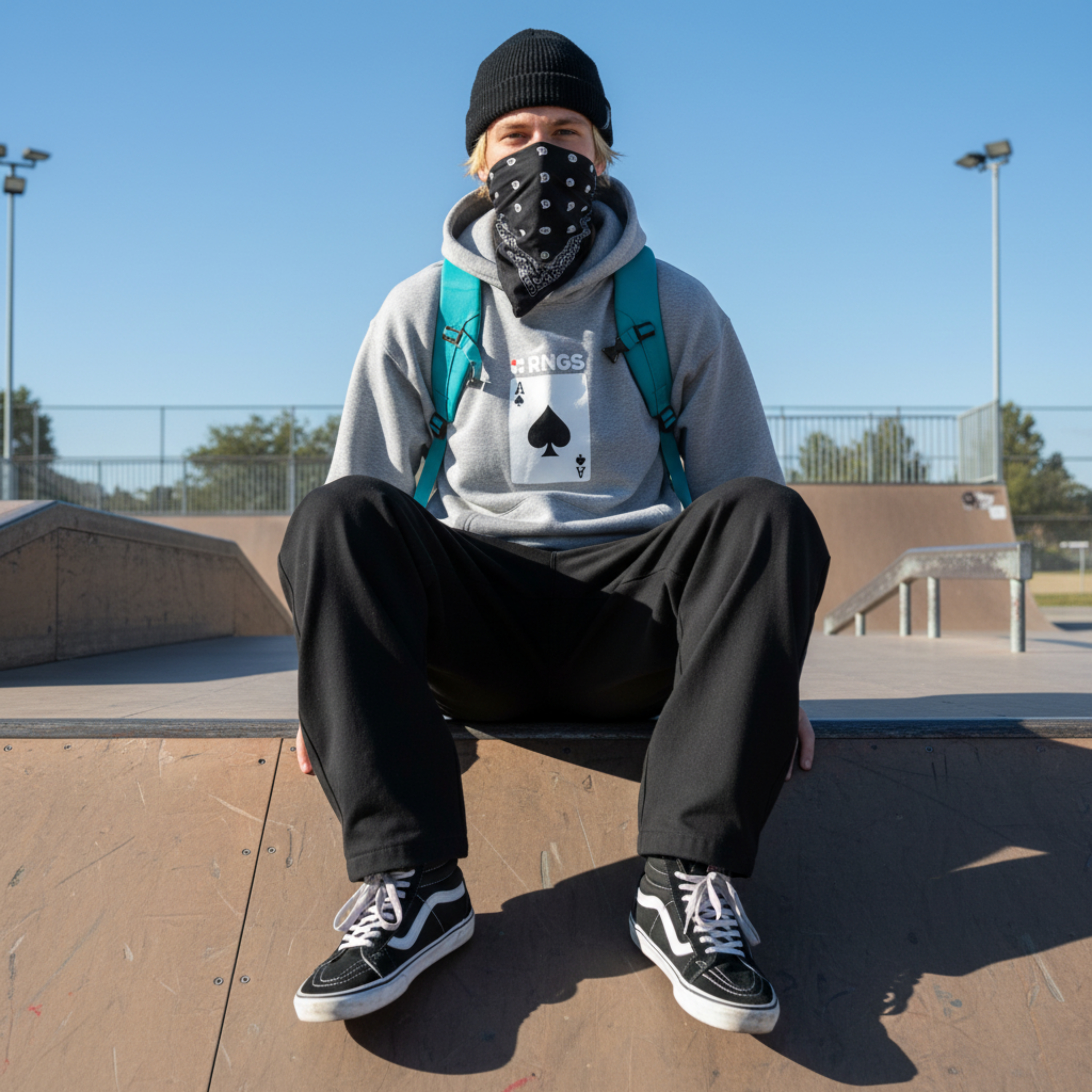 Ace of Spades Hoodie Grey