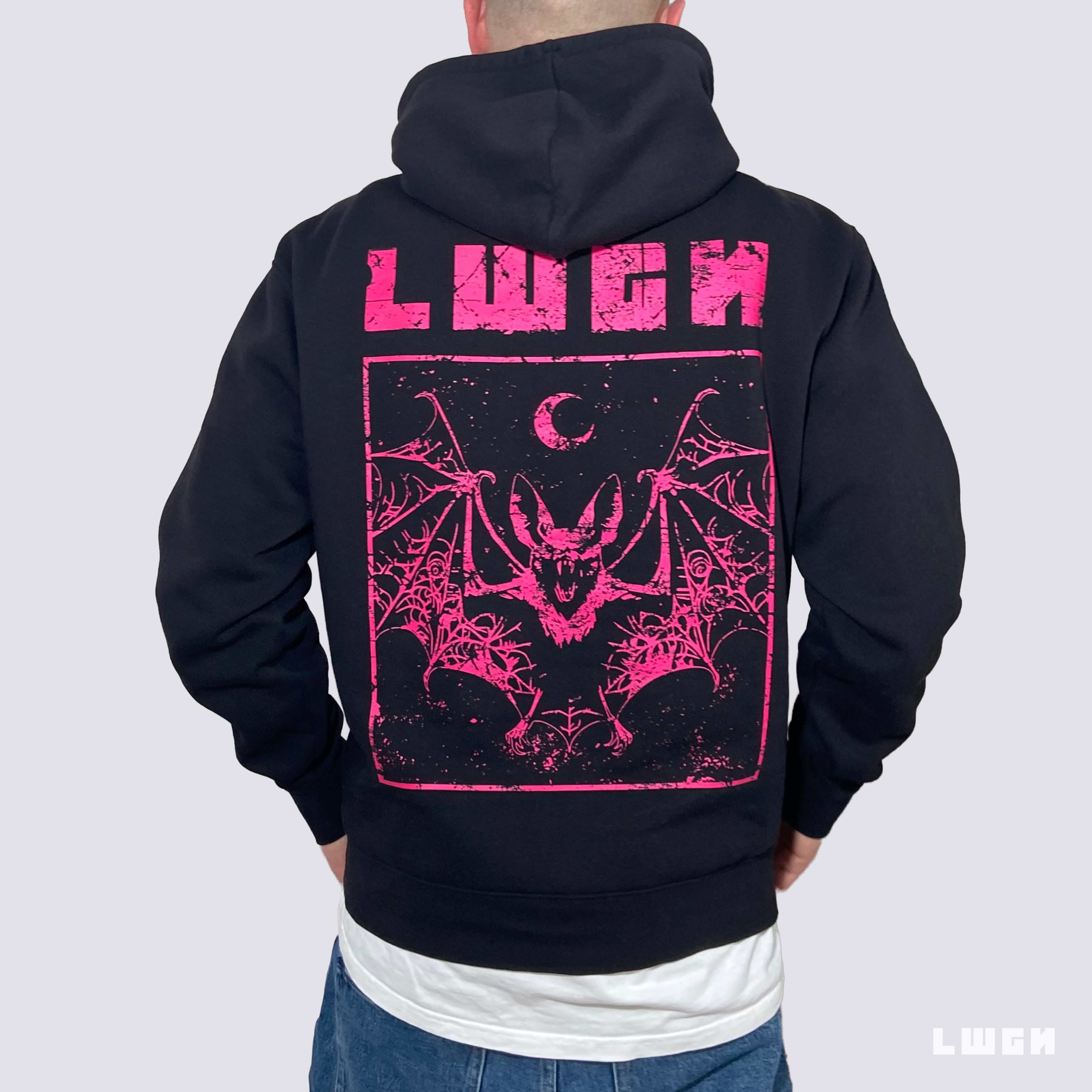 NEON NIGHT BLACK HOODIE