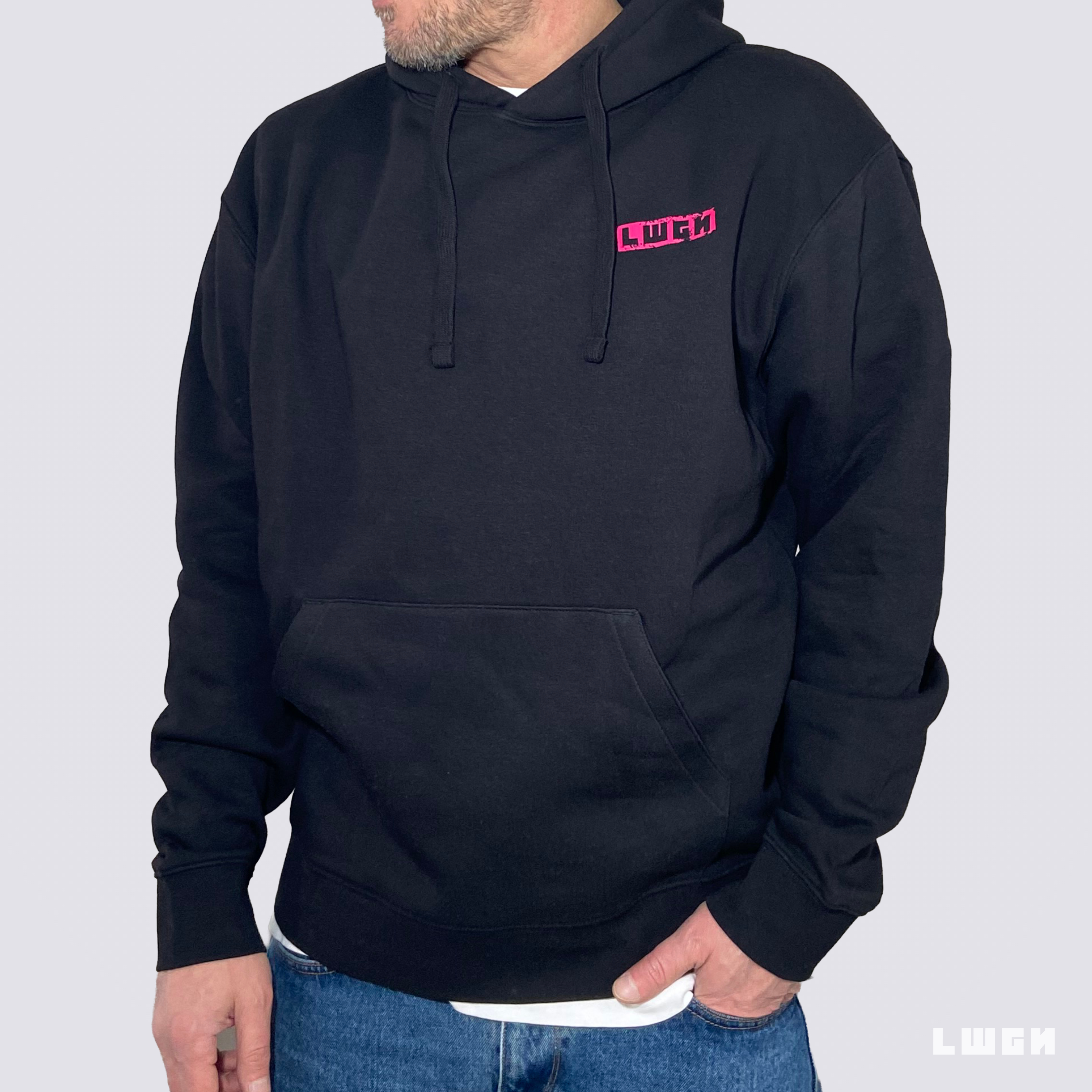 NEON NIGHT BLACK HOODIE