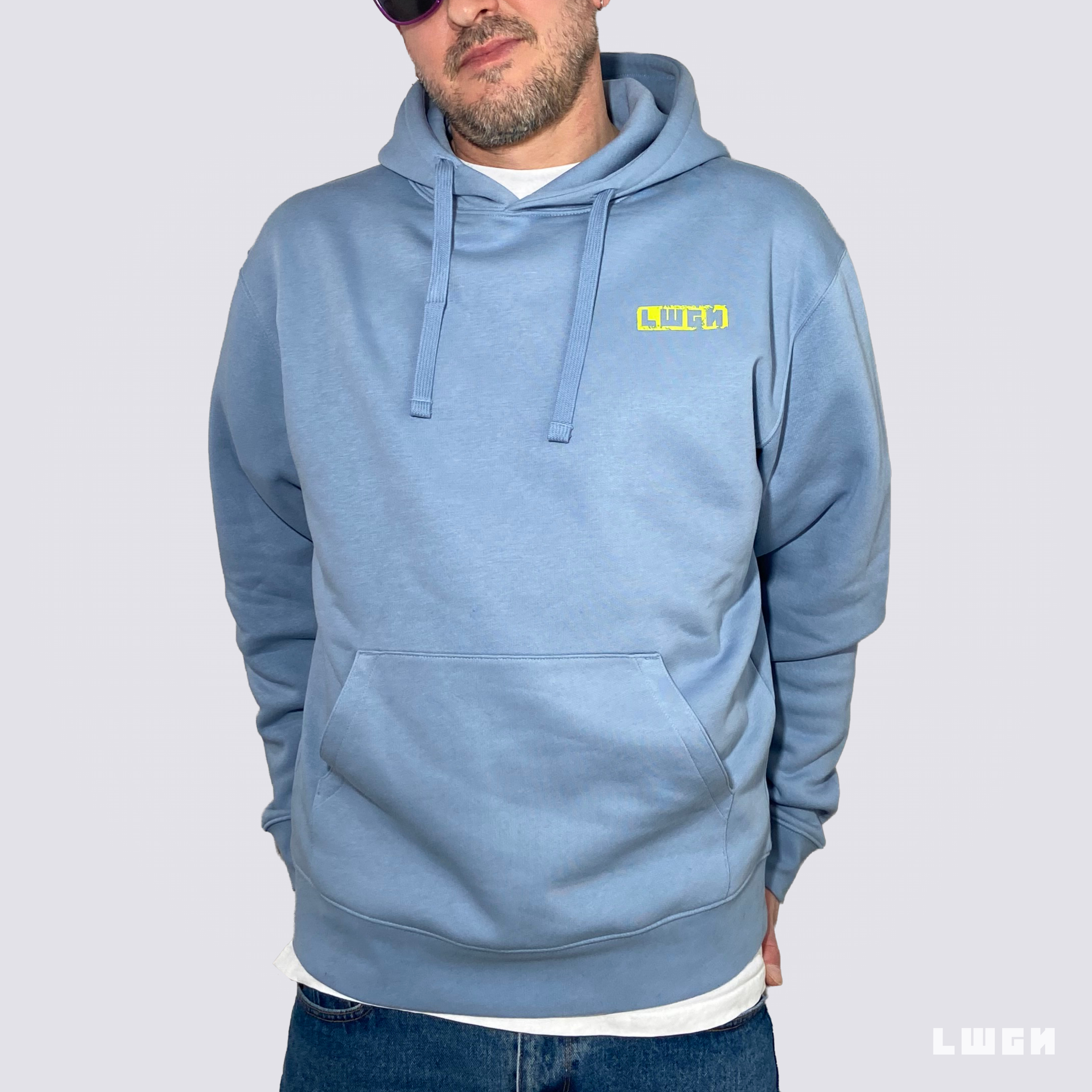 NEON DEATH BLUE HOODIE