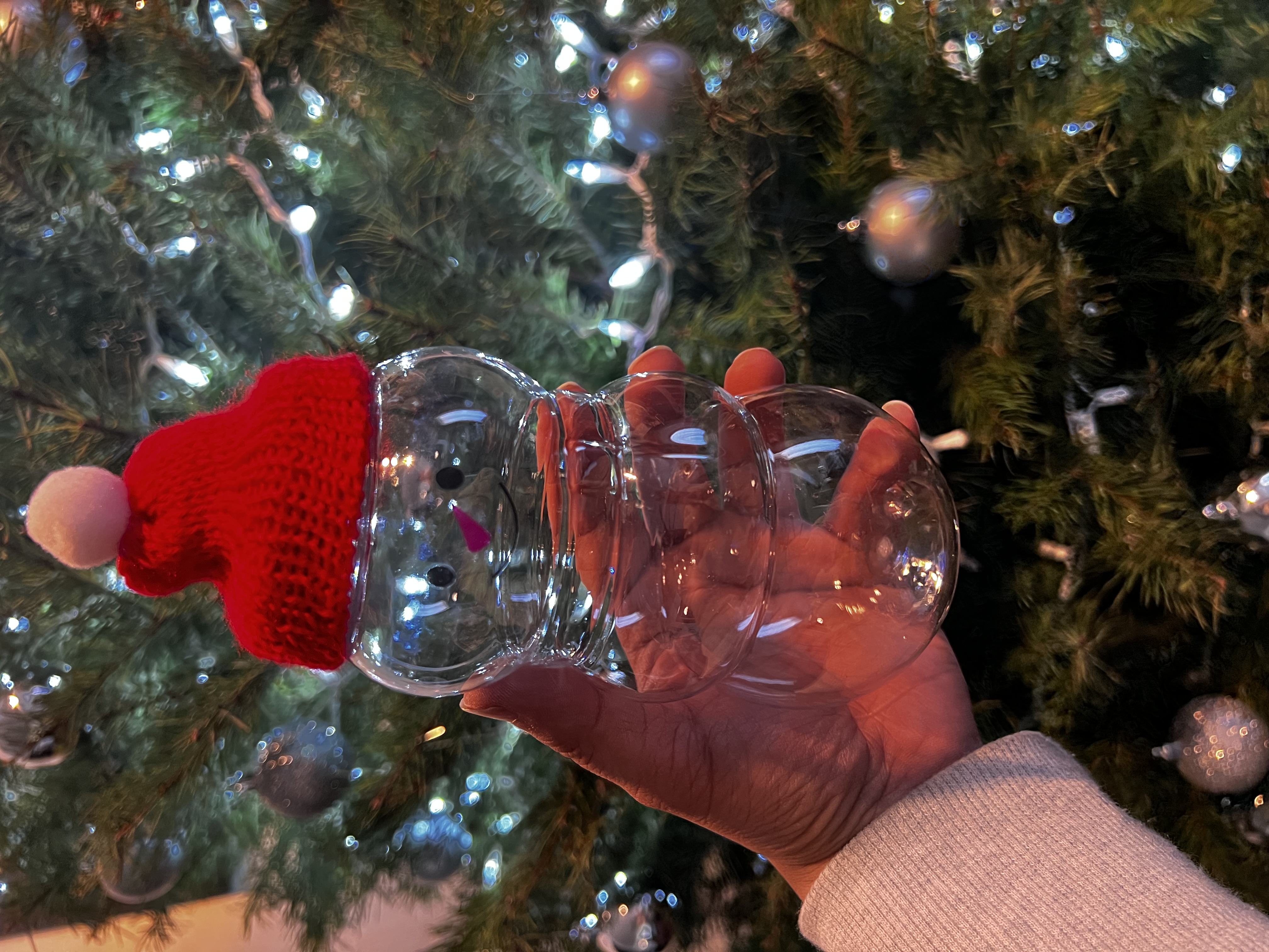 Snowman Holiday Bottle