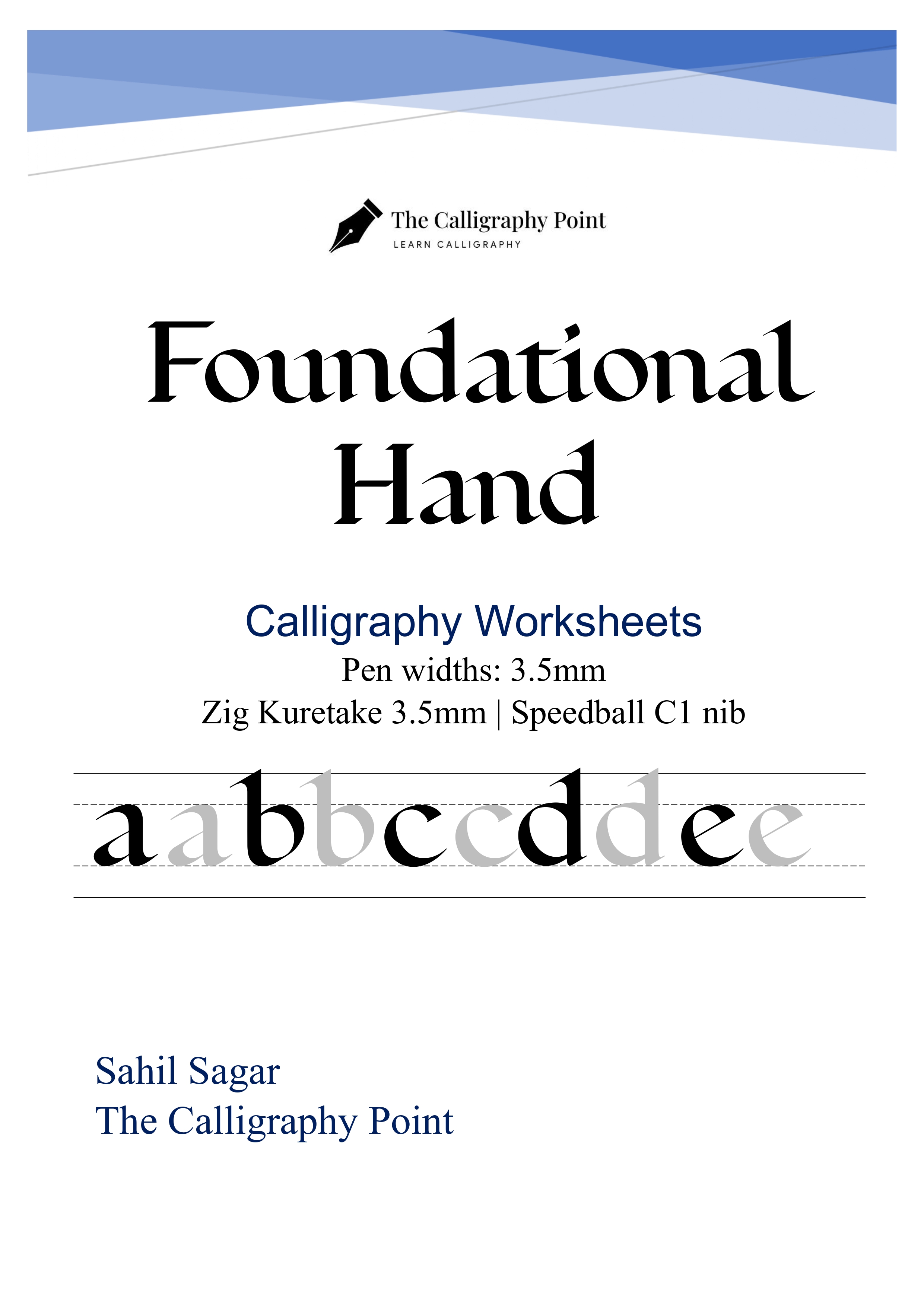 Foundational Hand Calligraphy 