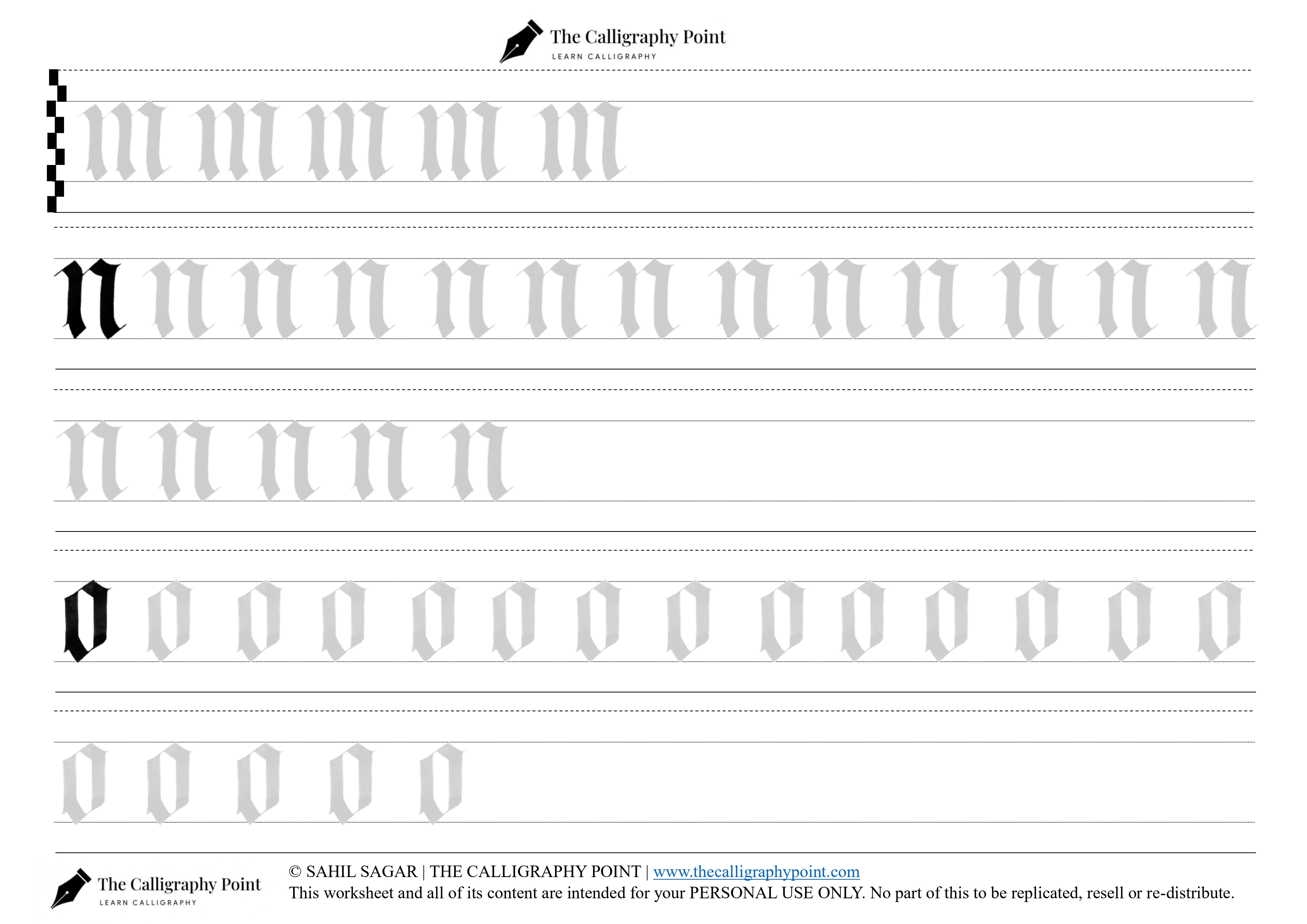 Fraktur Practice Sheeets 