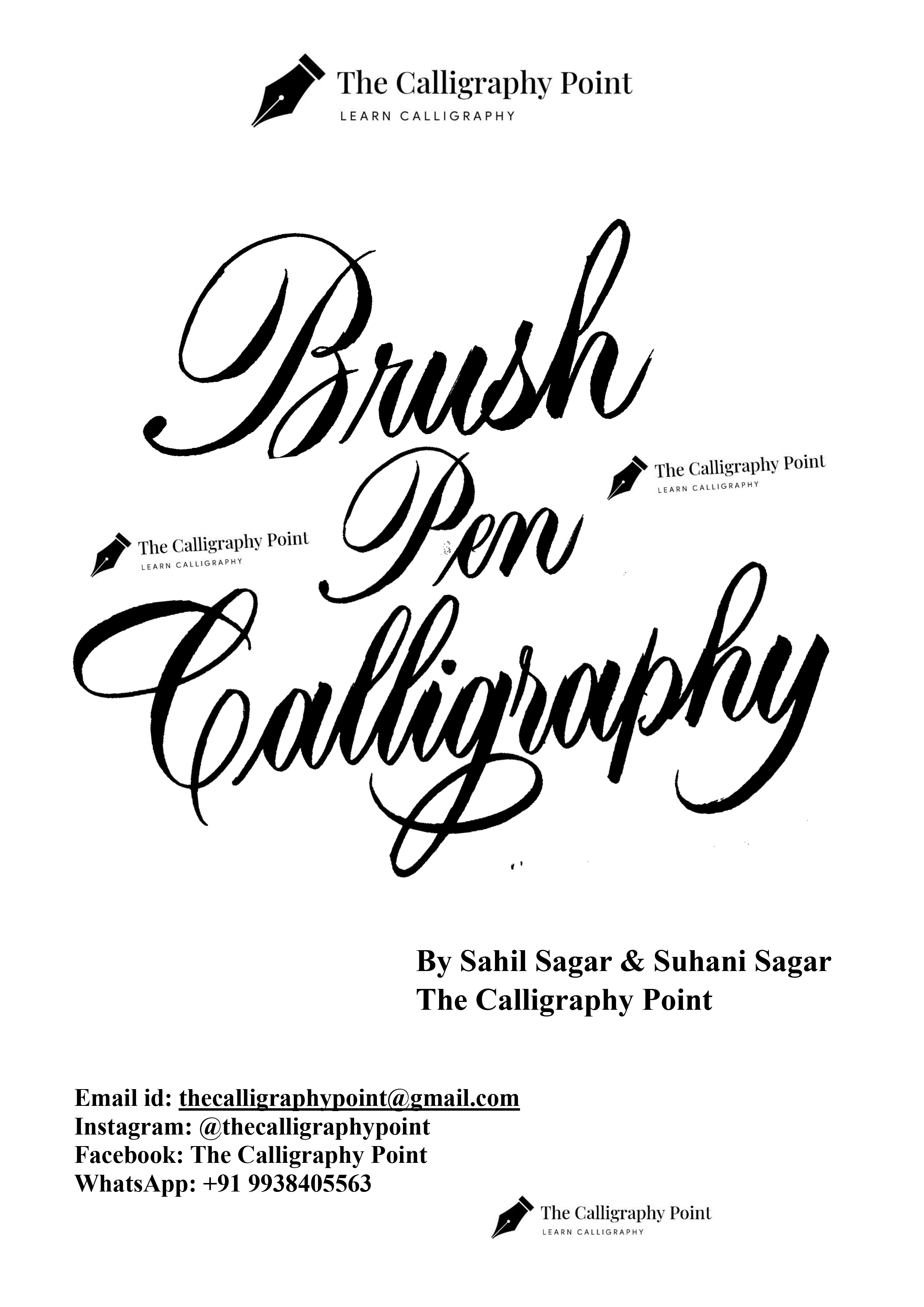 Brush Pen Calligraphy Worksheets