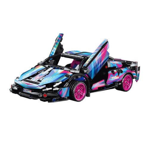 Carrinho de Montar Bloco 451 Peças - Preta