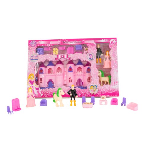 Castelo Princesa Brinquedo Musical Completo com Personagens e Acessórios