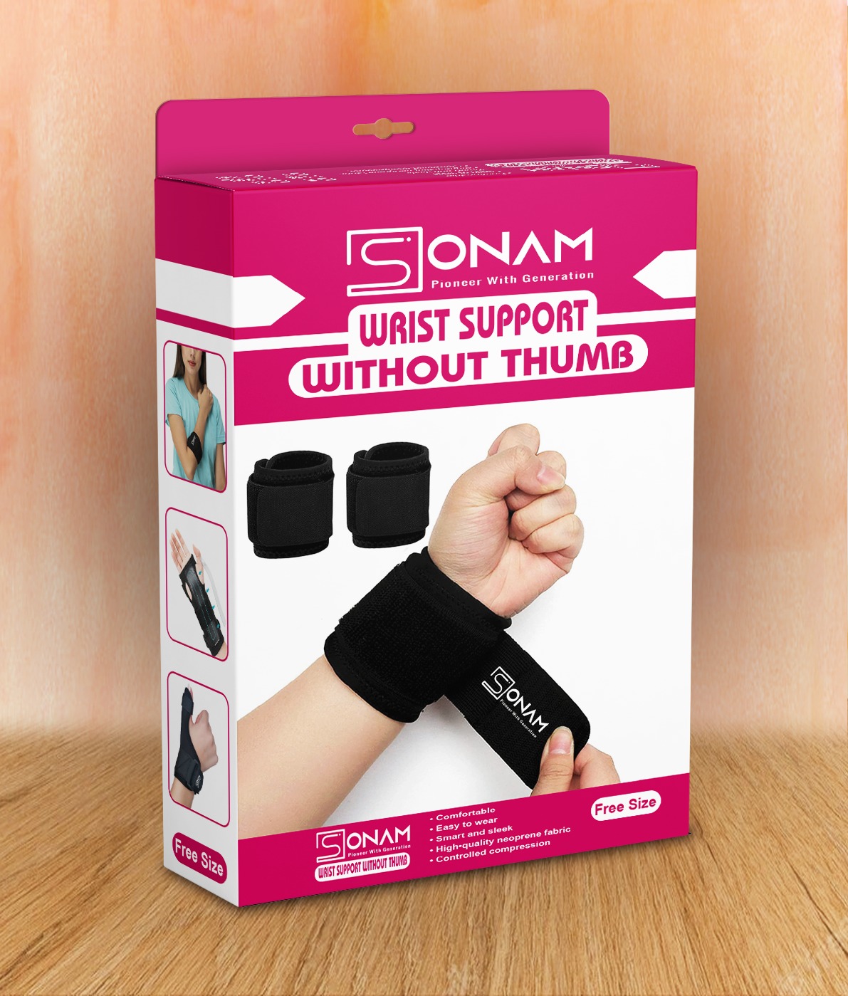 SONAM Wrist Support Without Thumb