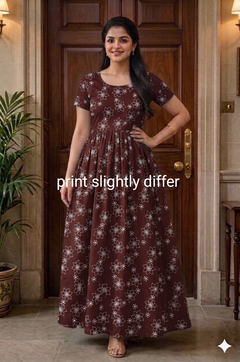 New Trending Maxi Center Zip Nighties ALL COLOUR