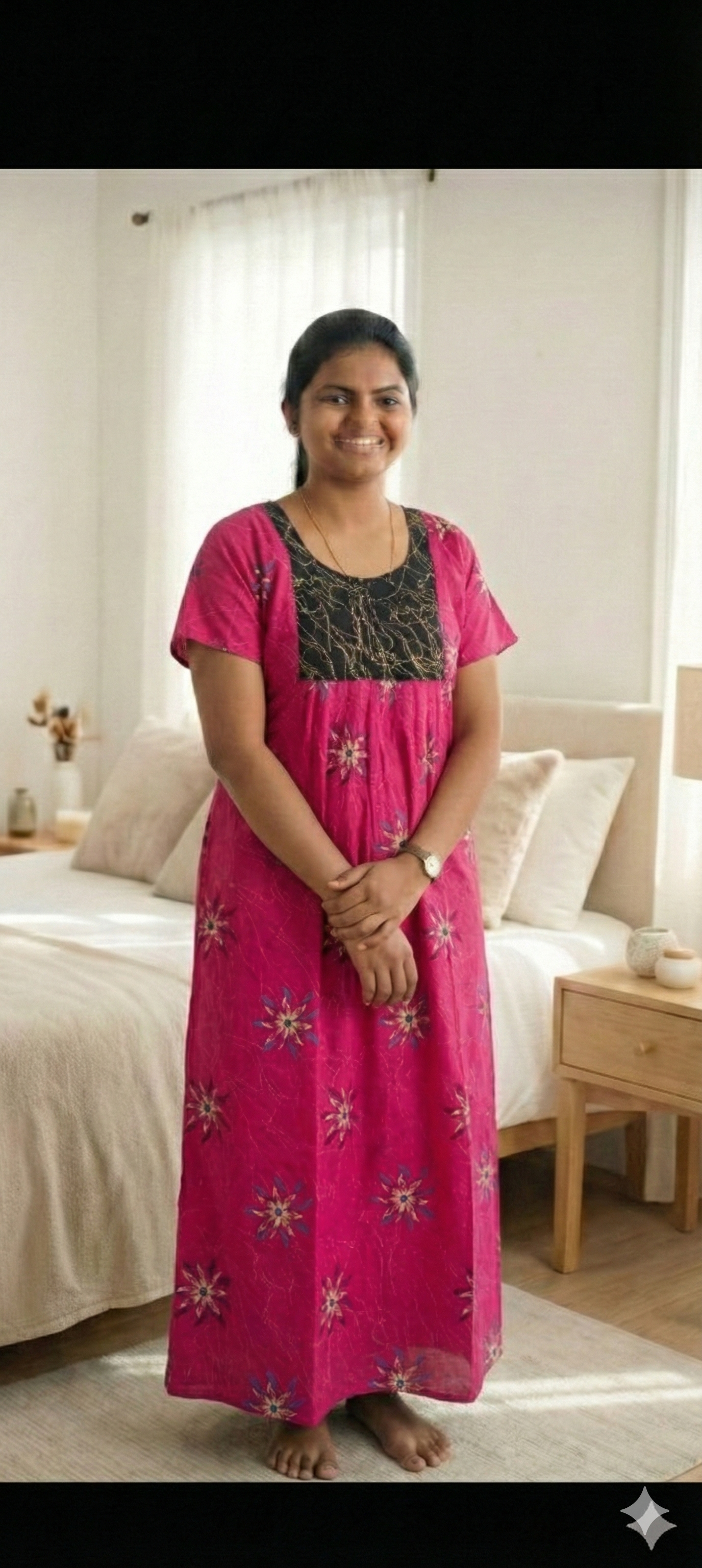 Floral Printed Maxi Nighties