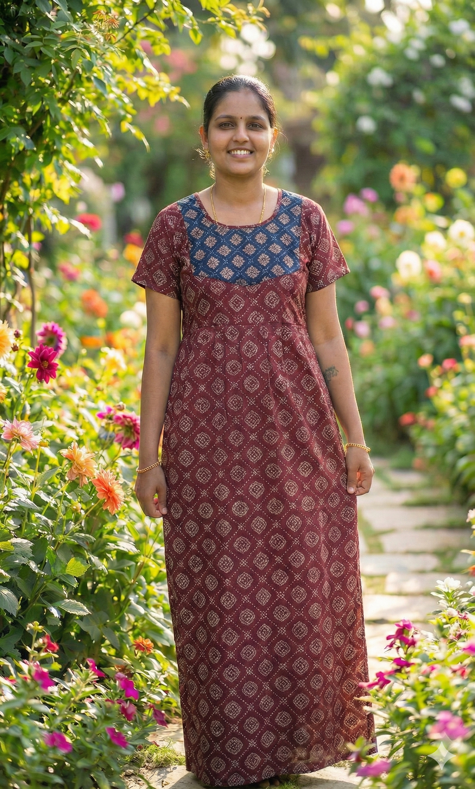 Traditional Patterned Maxi Nighties