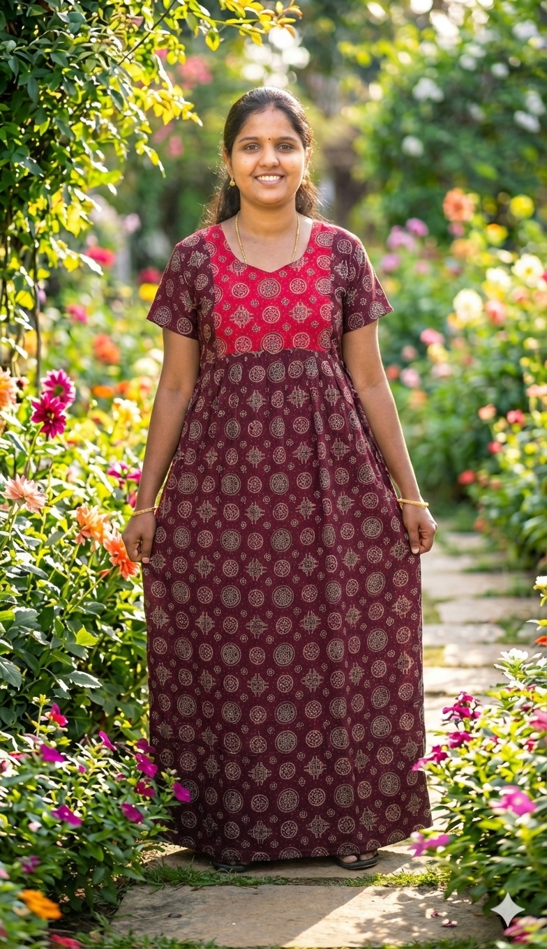 Floral Printed Maxi Nighties