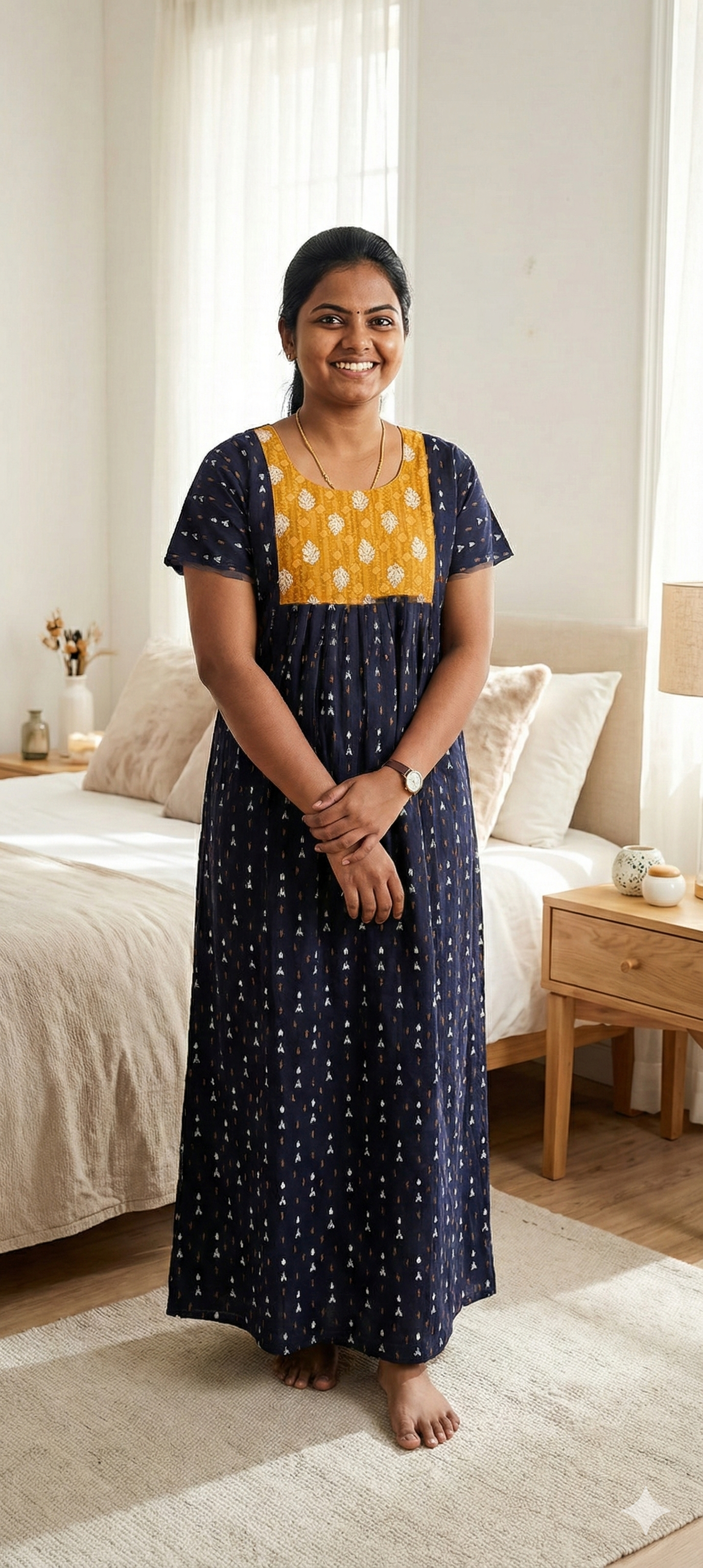 Floral Printed Maxi Nighties