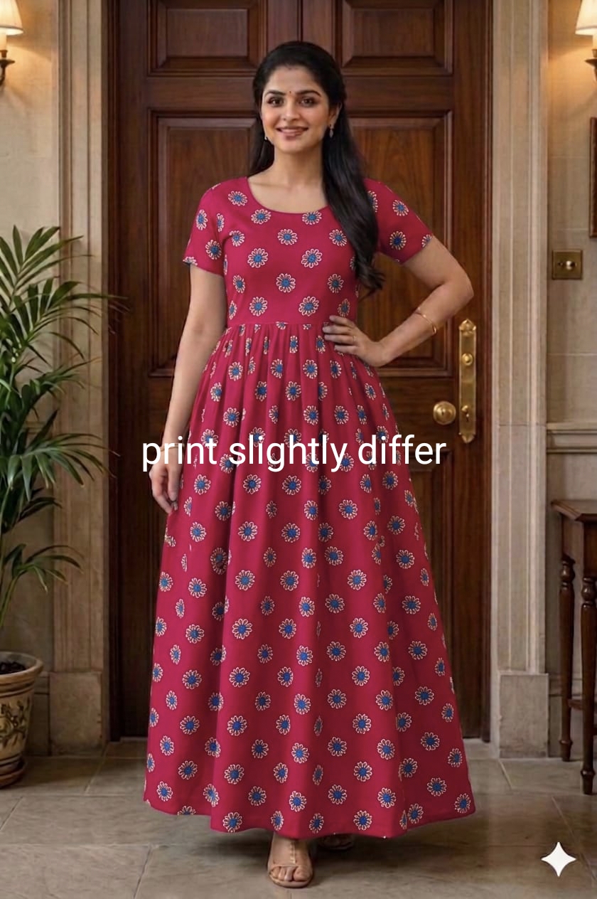 New Trending Maxi Center Zip Nighties ALL COLOUR