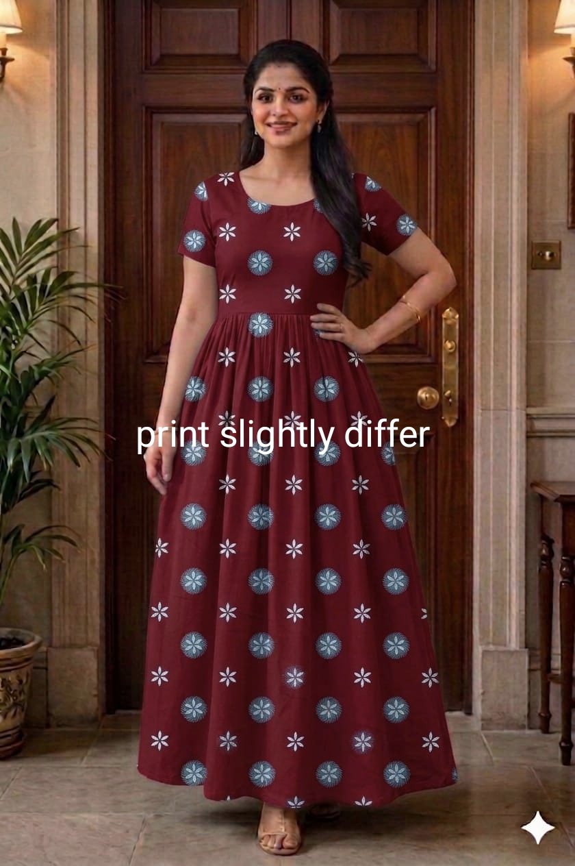 New Trending Maxi Center Zip Nighties ALL COLOUR