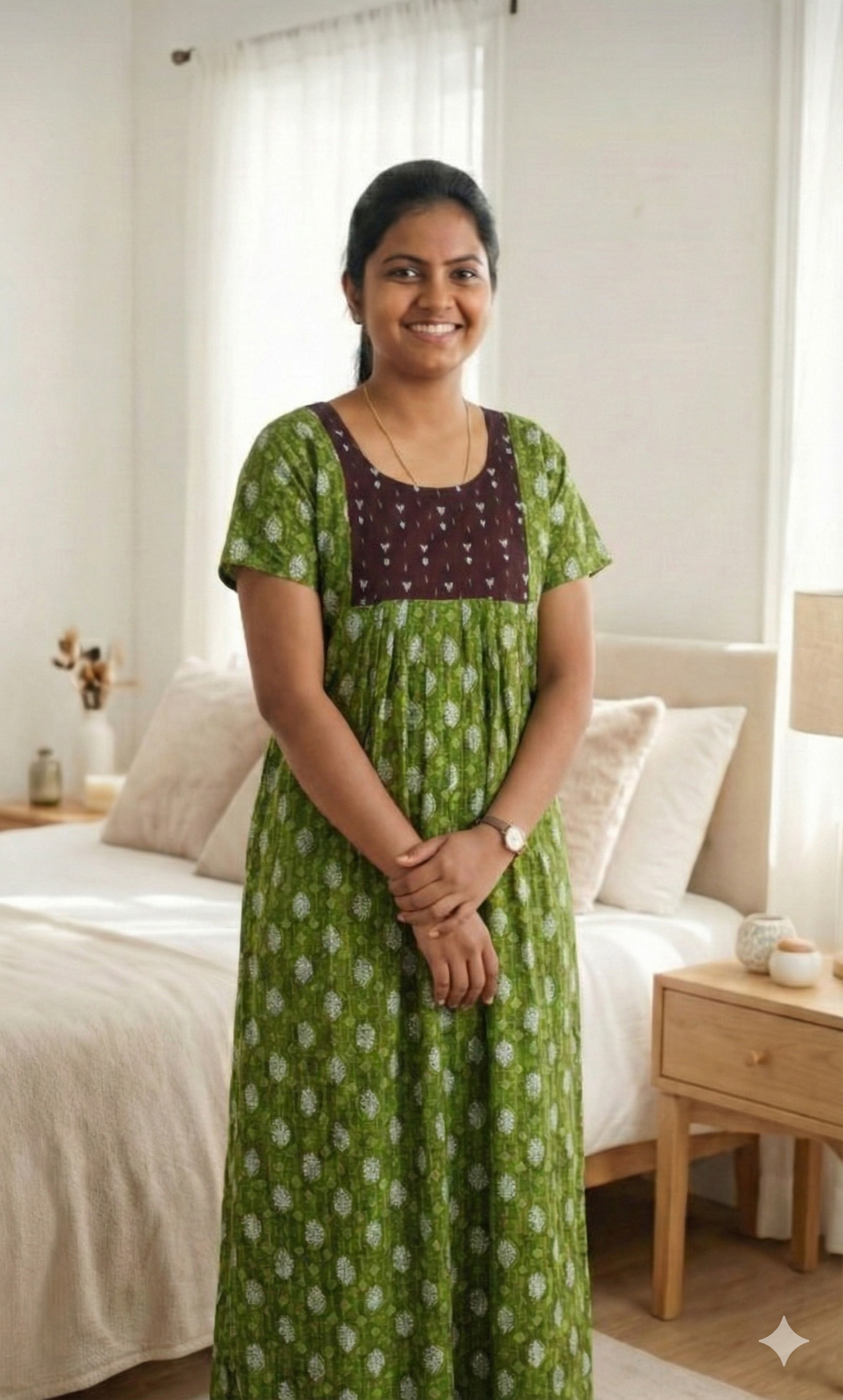 Floral Printed Maxi Nighties