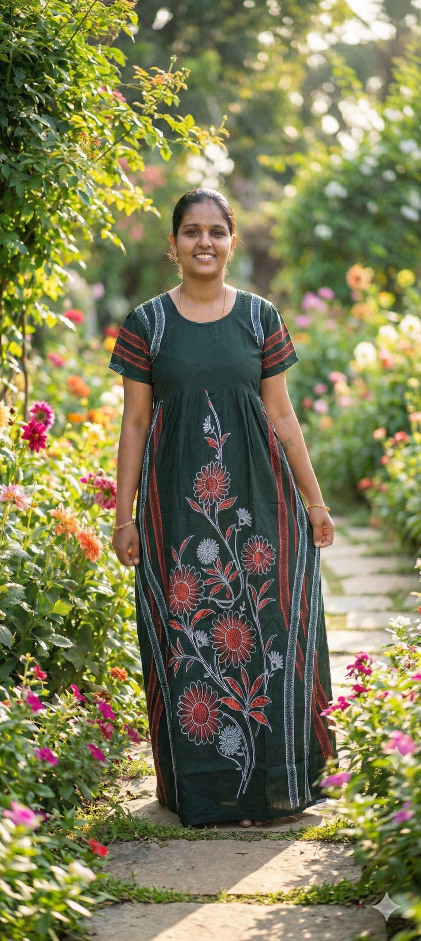 Floral Printed Maxi Nighties
