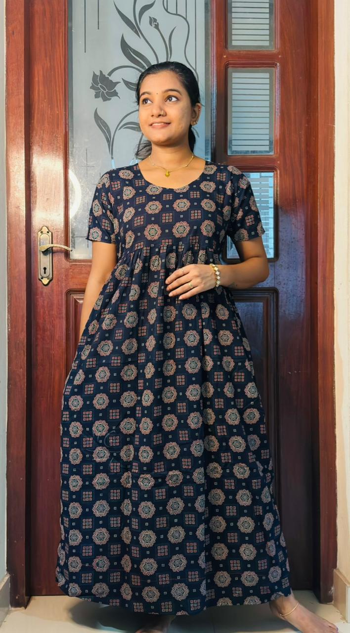 Printed Cotton Maxi Nighties