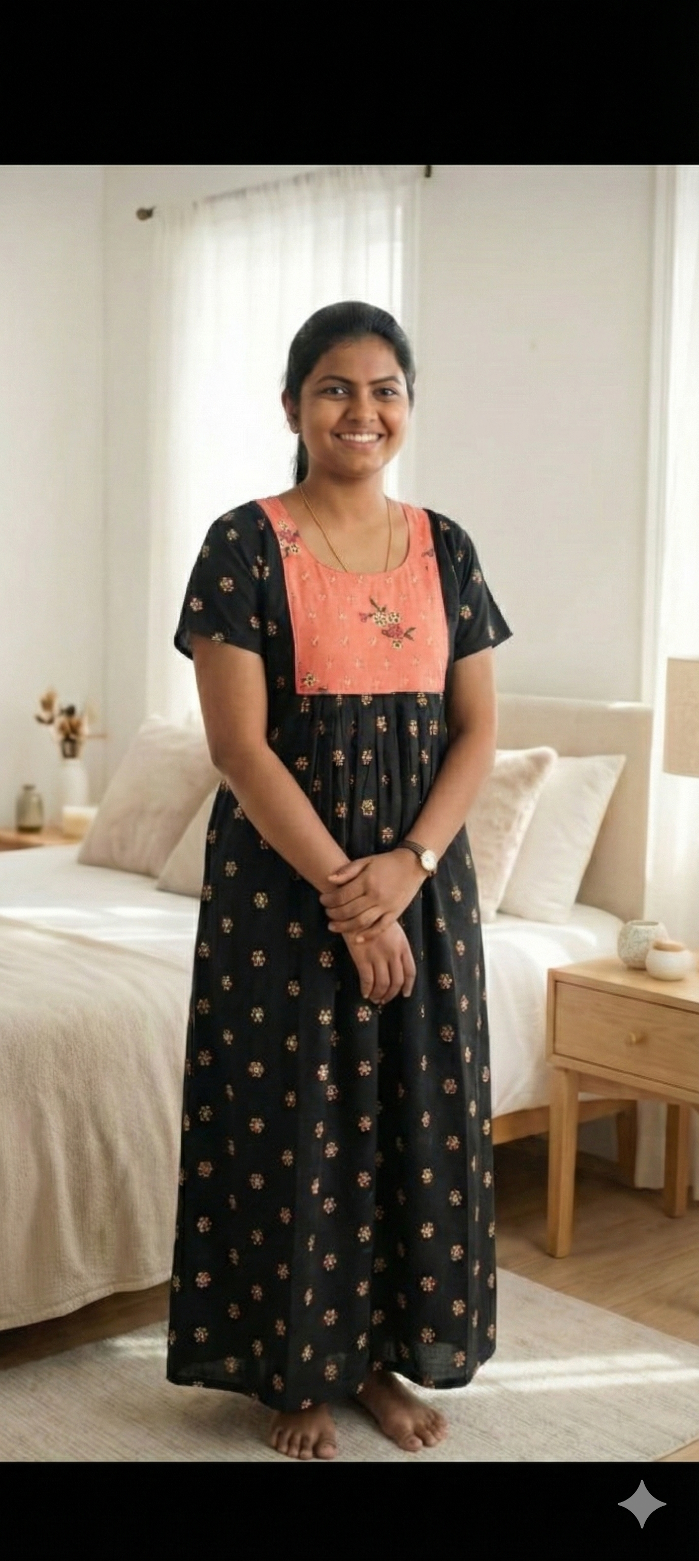 Floral Printed Maxi Nighties