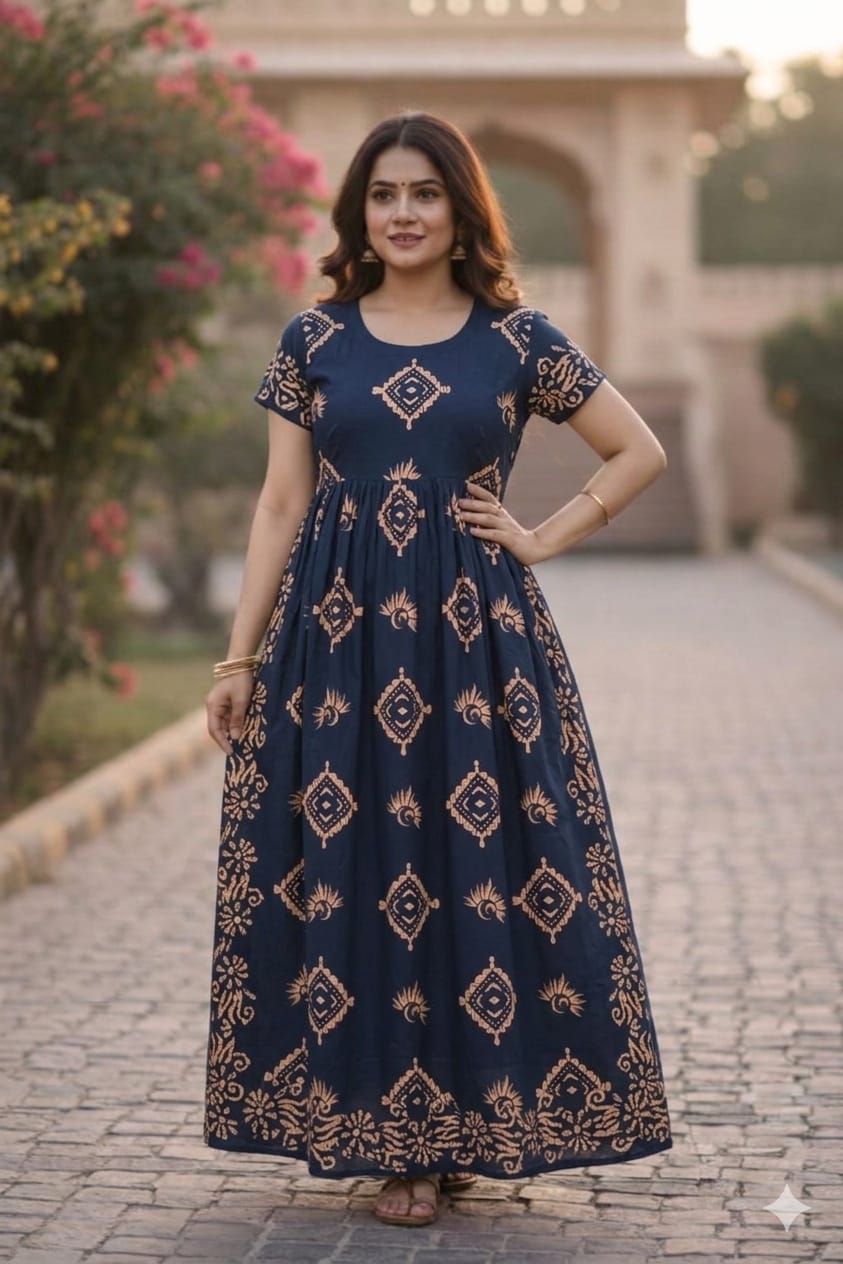 New Trending  Maxi Center zip Nighties ALL COLOUR