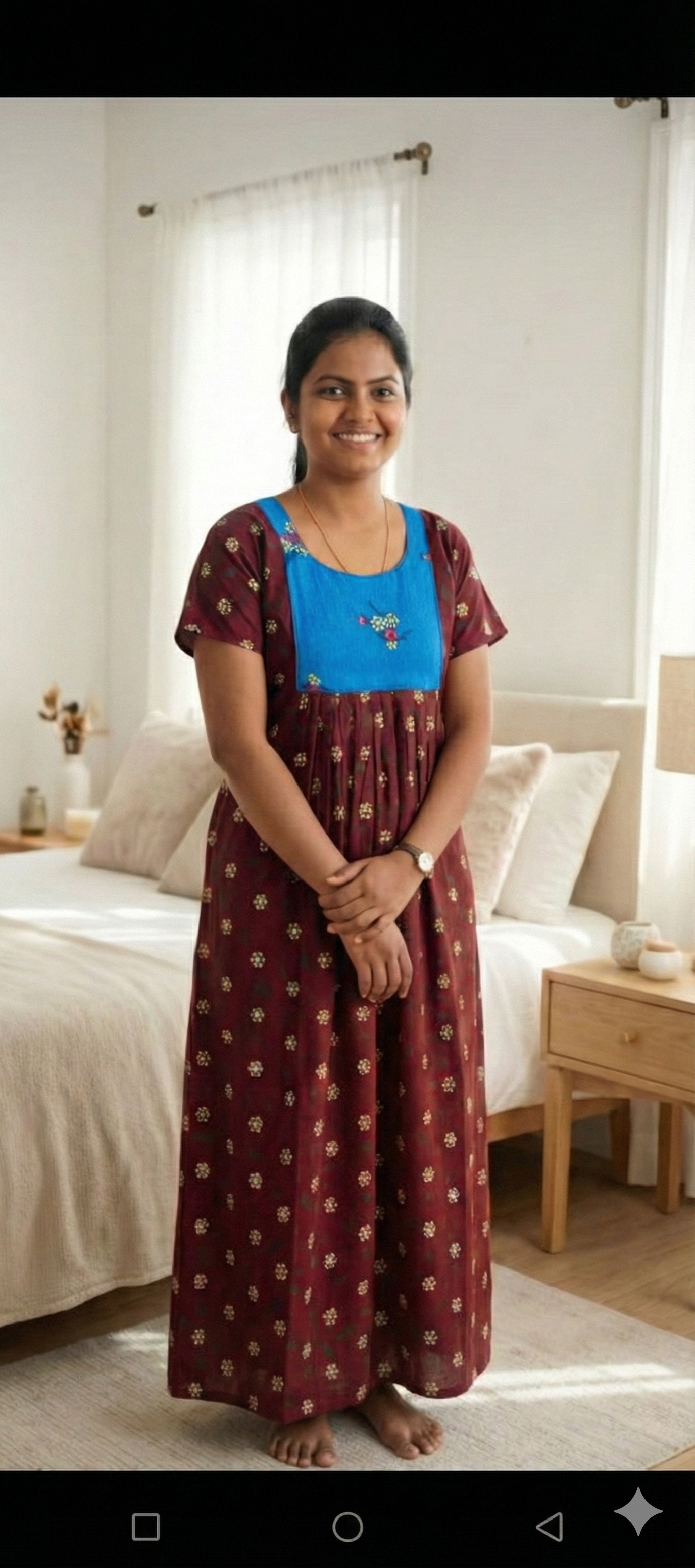 Floral Printed Maxi Nighties