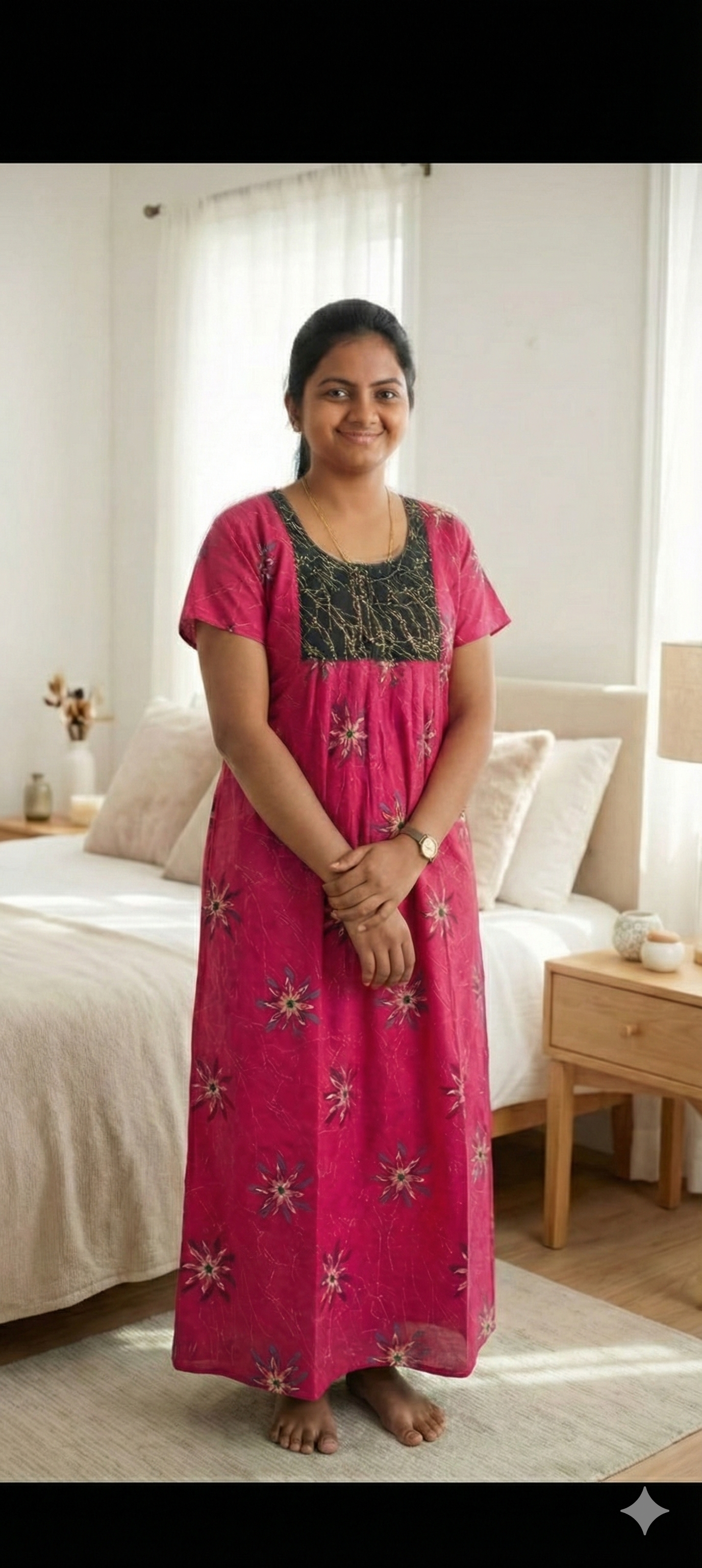 Floral Printed Maxi Nighties