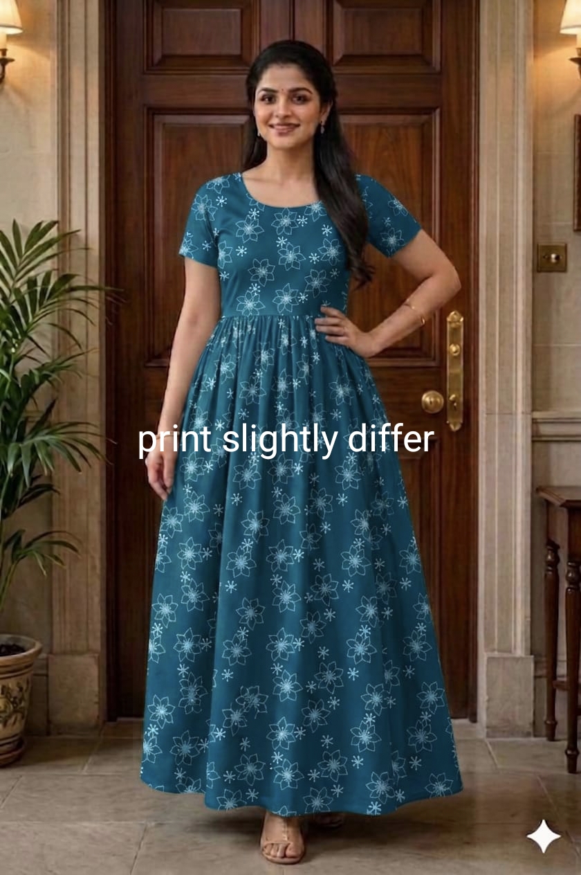 New Trending Maxi Center Zip Nighties ALL COLOUR