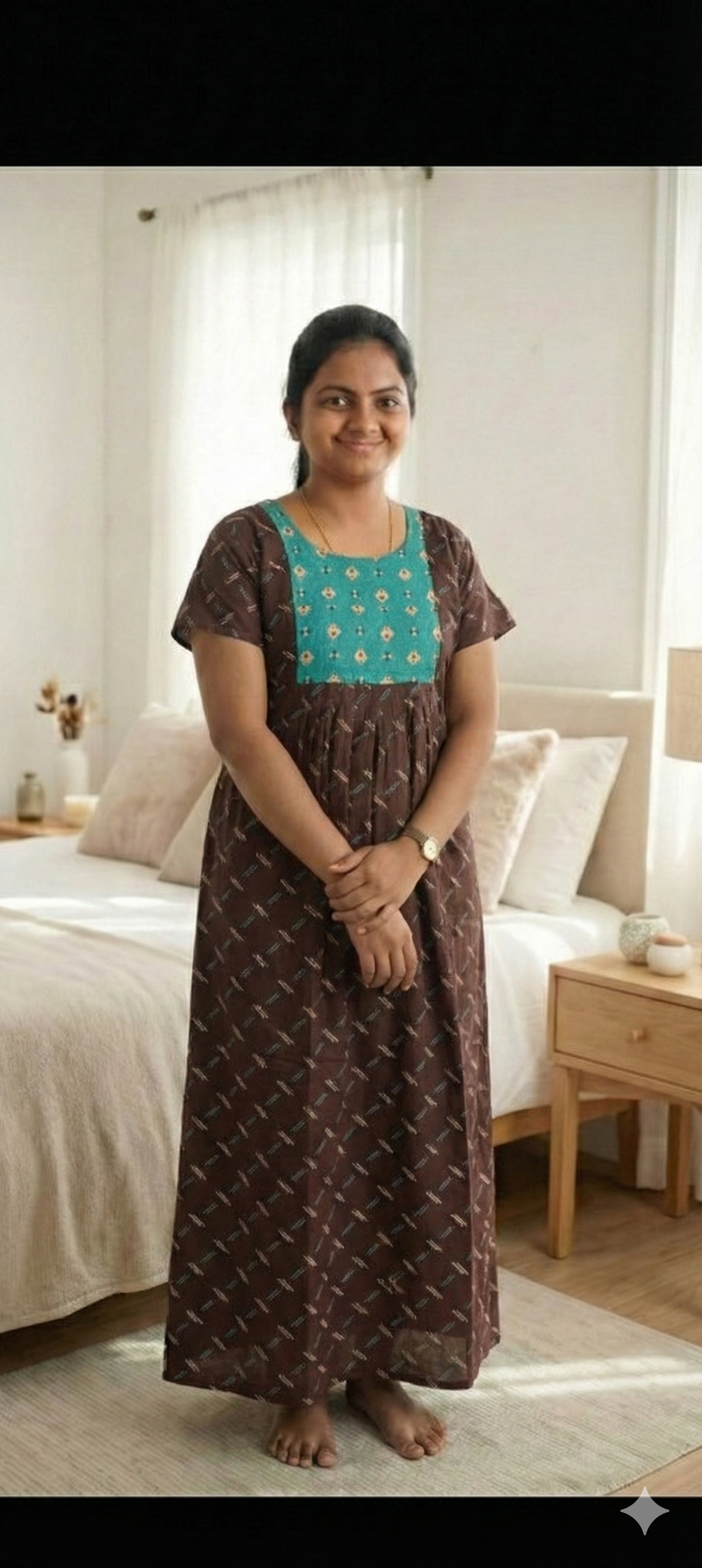 Floral Printed Maxi Nighties