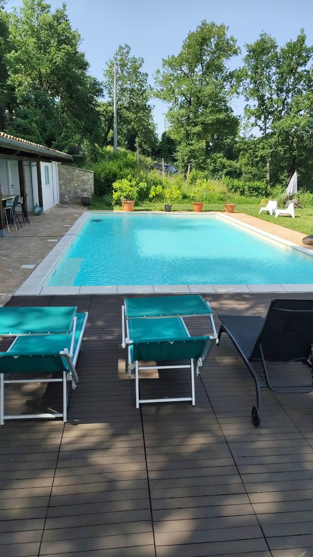 Camera matrimoniale in piscina